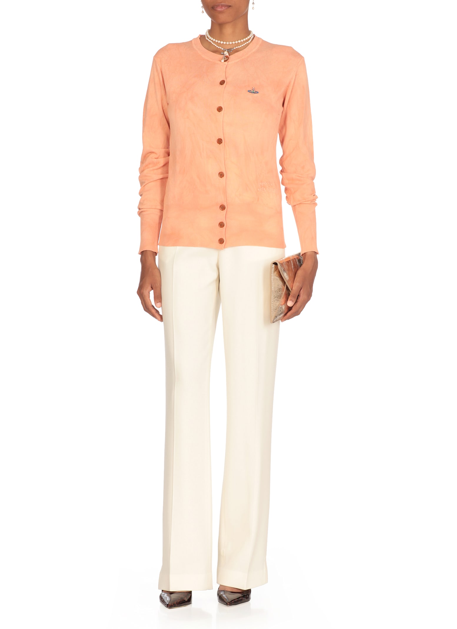 Vivienne Westwood Bea Cardigan In Orange