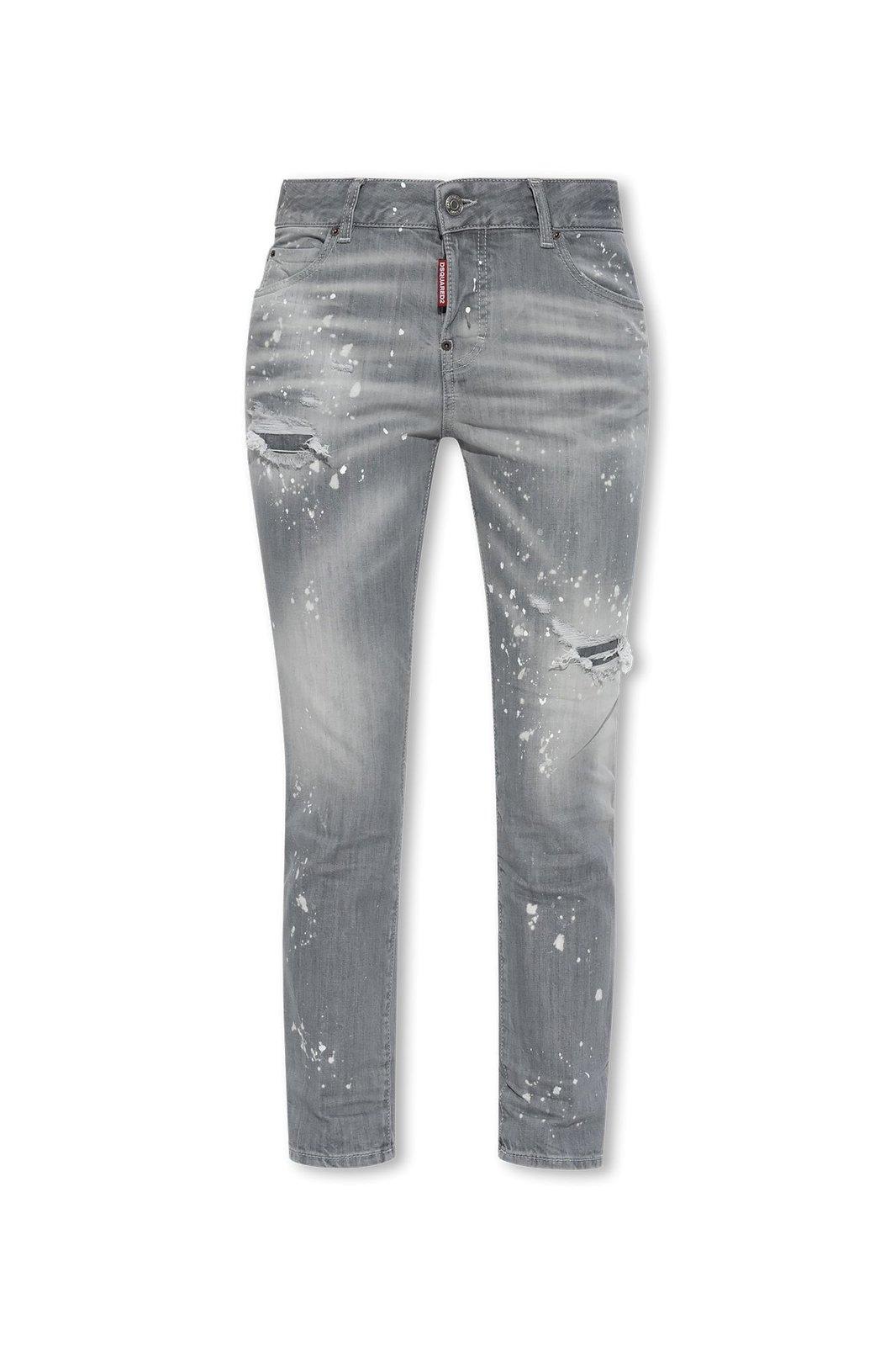 Distressed Cropped Jeans Dsquared2