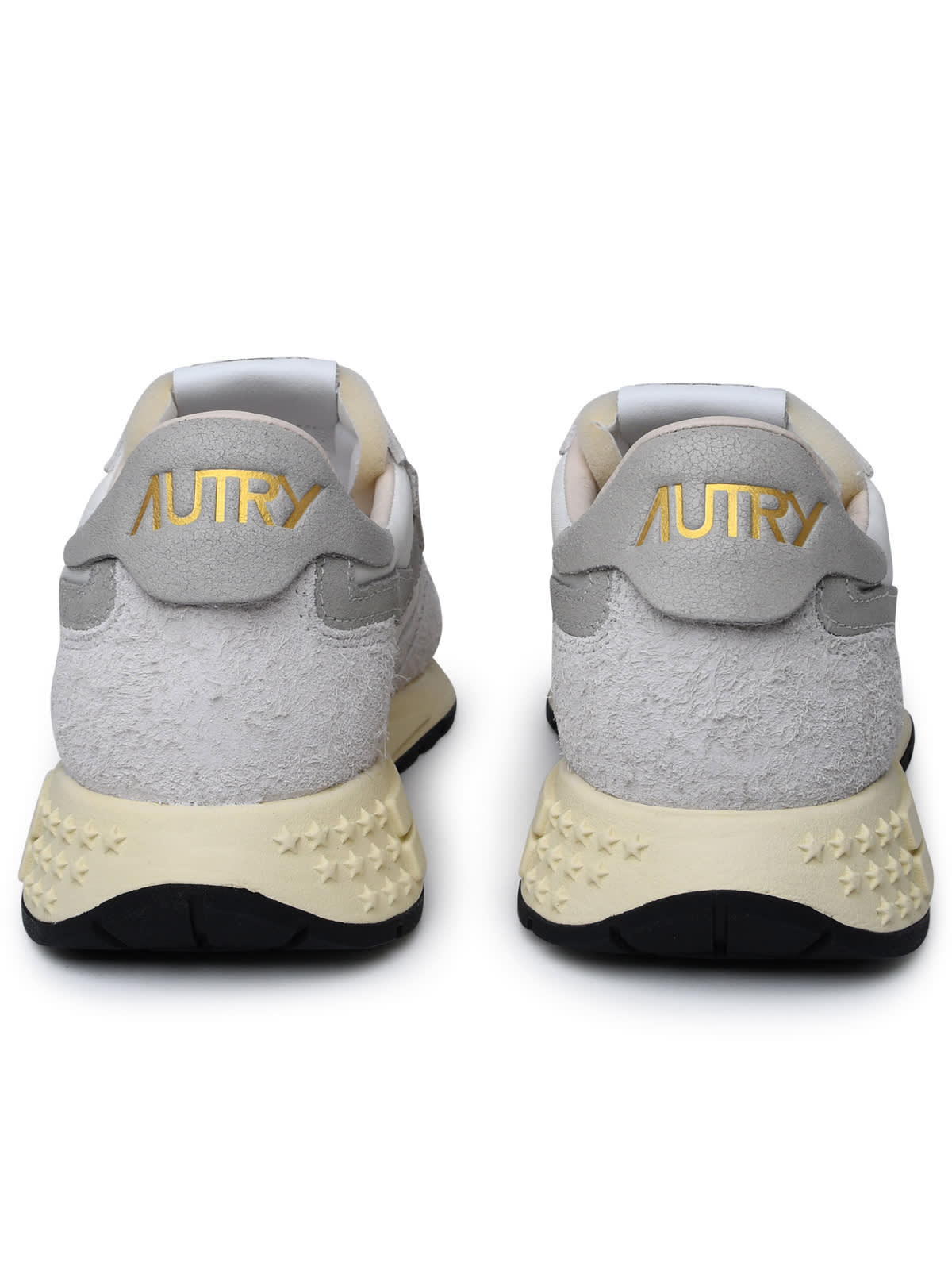 Shop Autry Two-tone Leather Sneakers