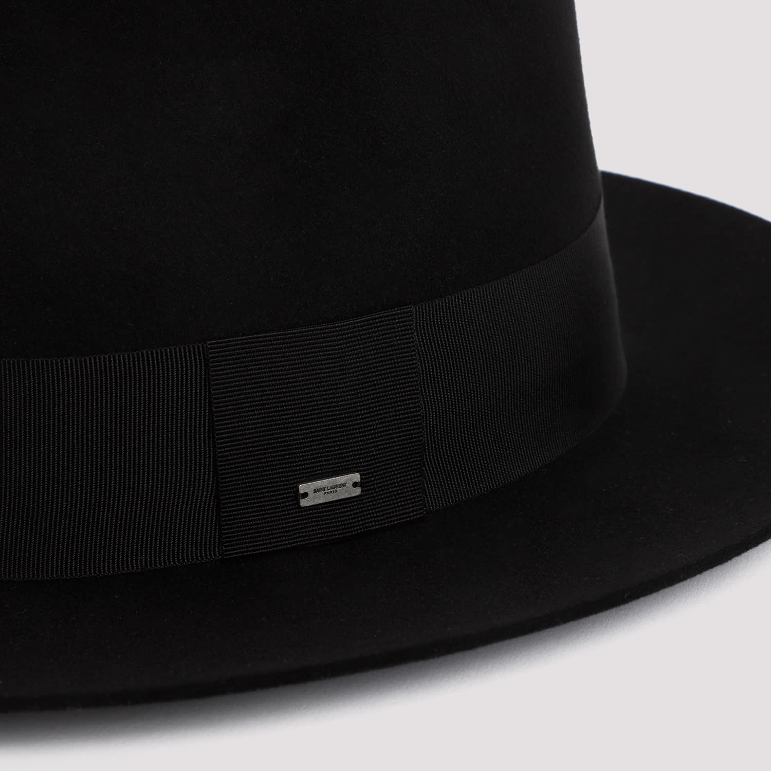 Shop Saint Laurent Wool Hat In Black