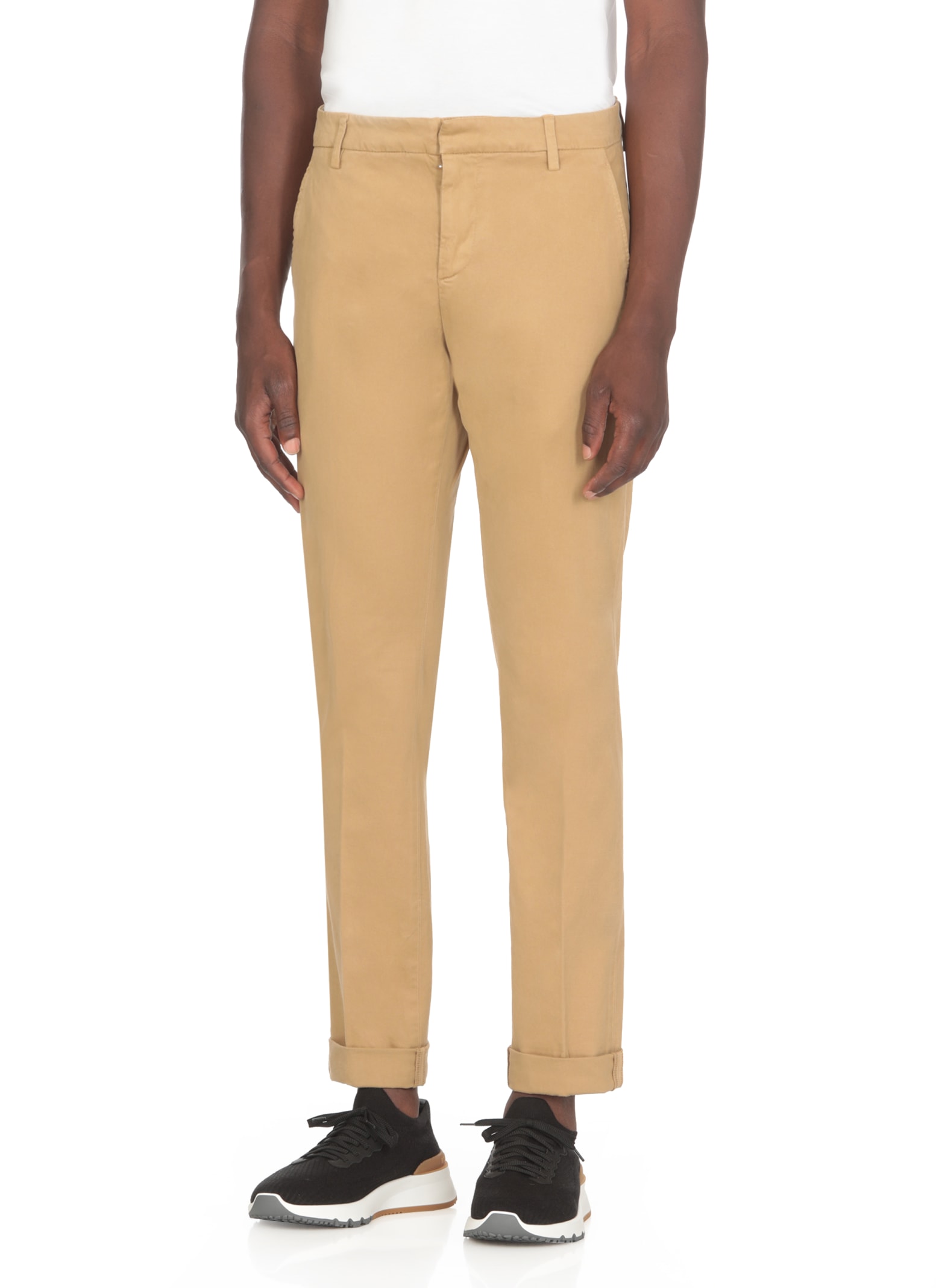 Shop Dondup Gaubert Pants In Beige