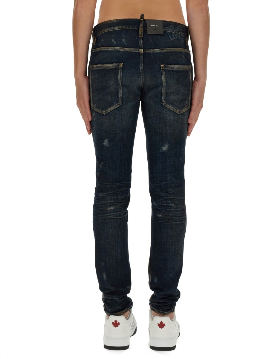 Shop Dsquared2 Skater Jeans In Blue