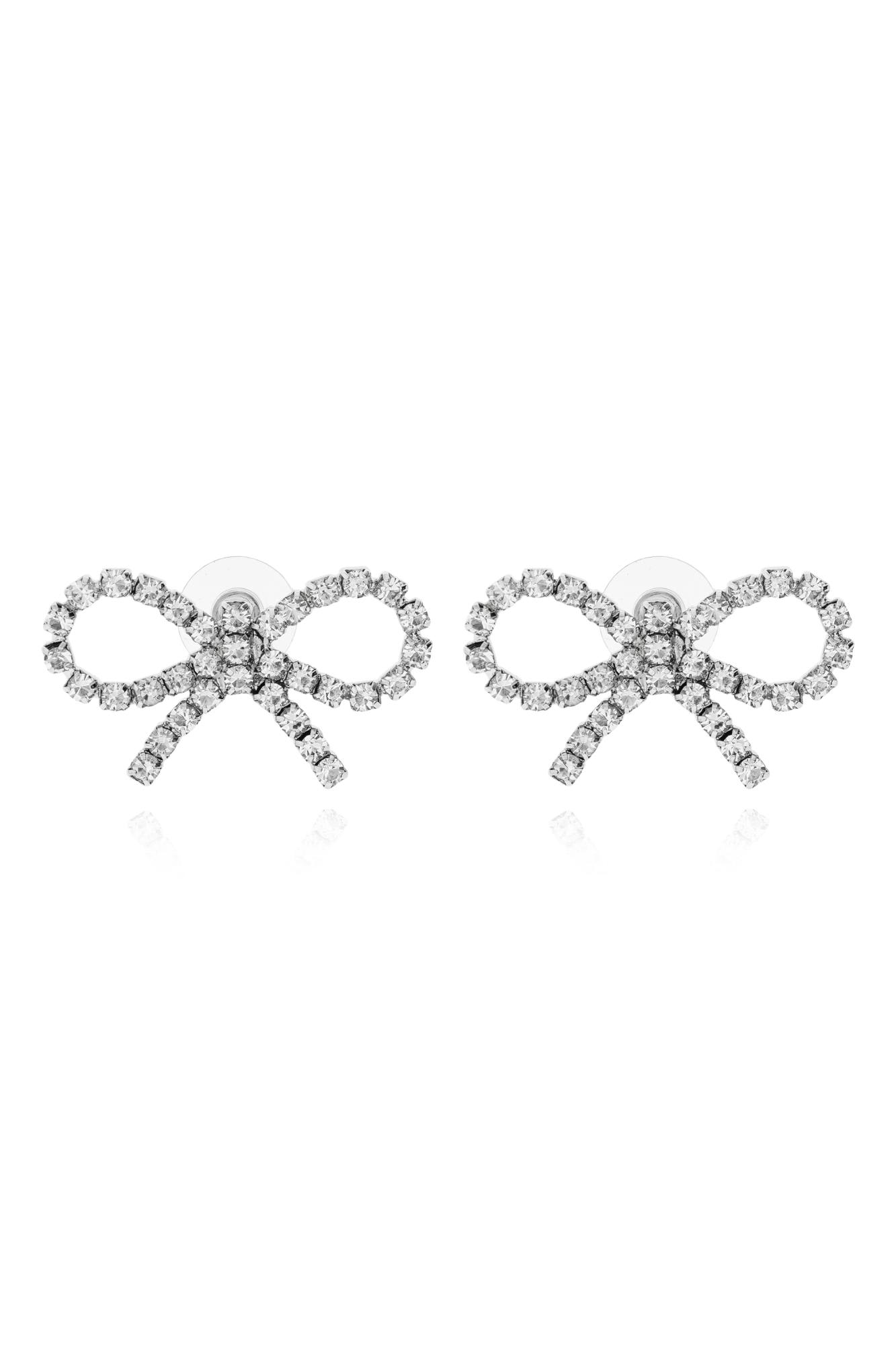 Mini Bow Crystal Earring