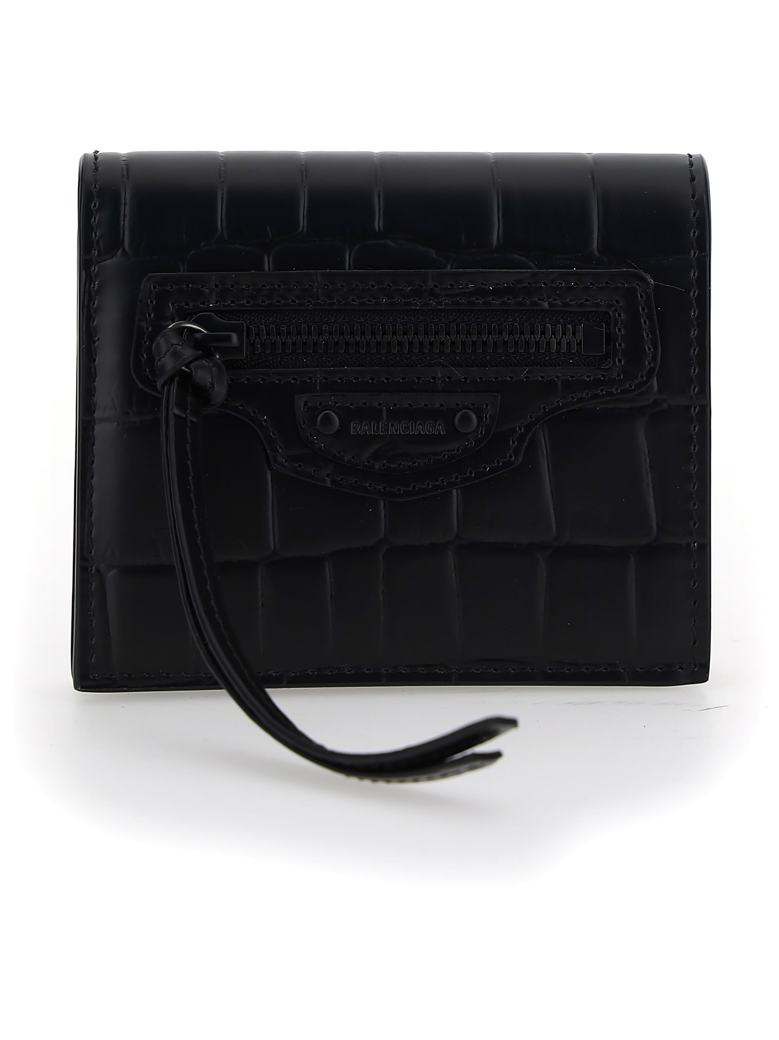 black balenciaga wallet
