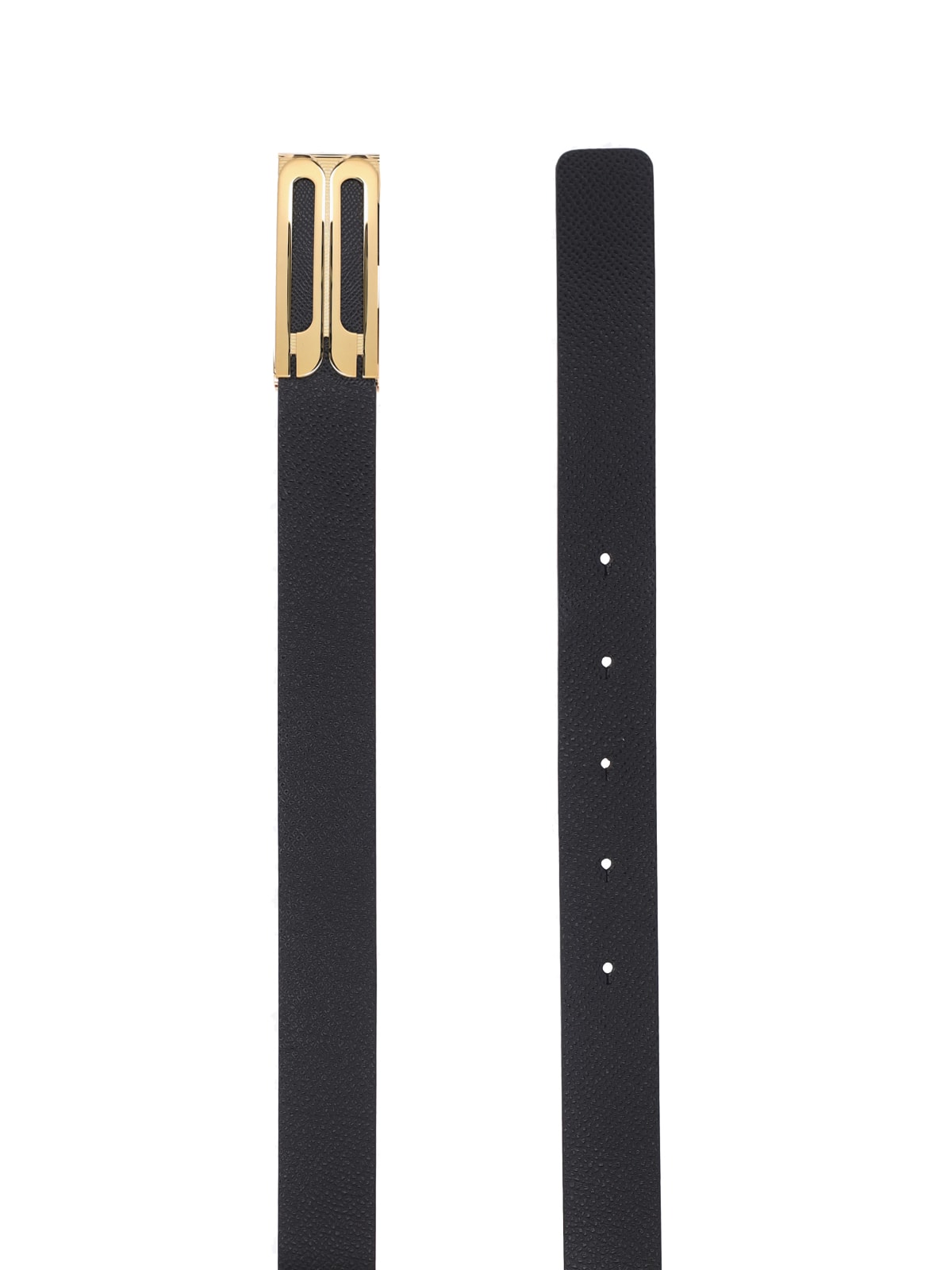 Shop Victoria Beckham Jumbo Frame Belt In Black