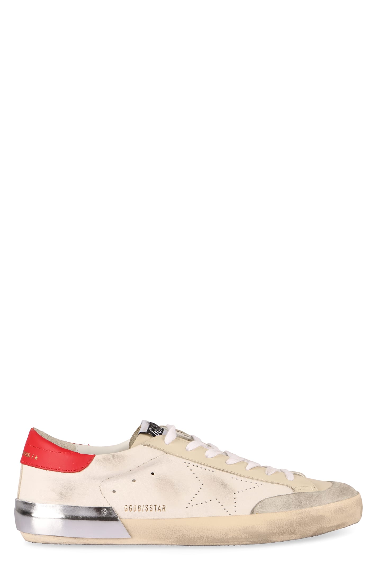 Shop Golden Goose Super-star Leather Low-top Sneakers In White