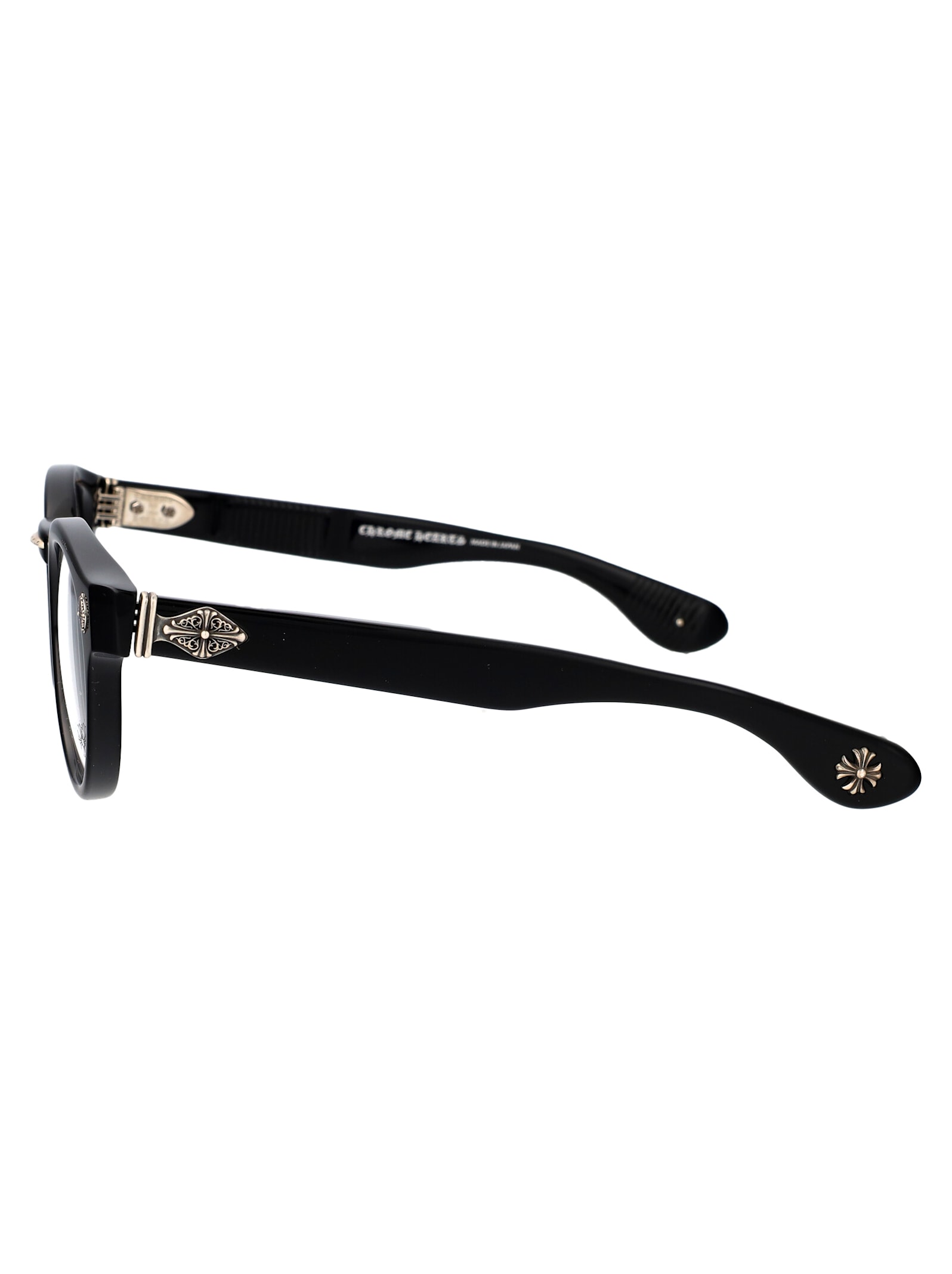 Shop Chrome Hearts Peter Arnell Glasses In Black