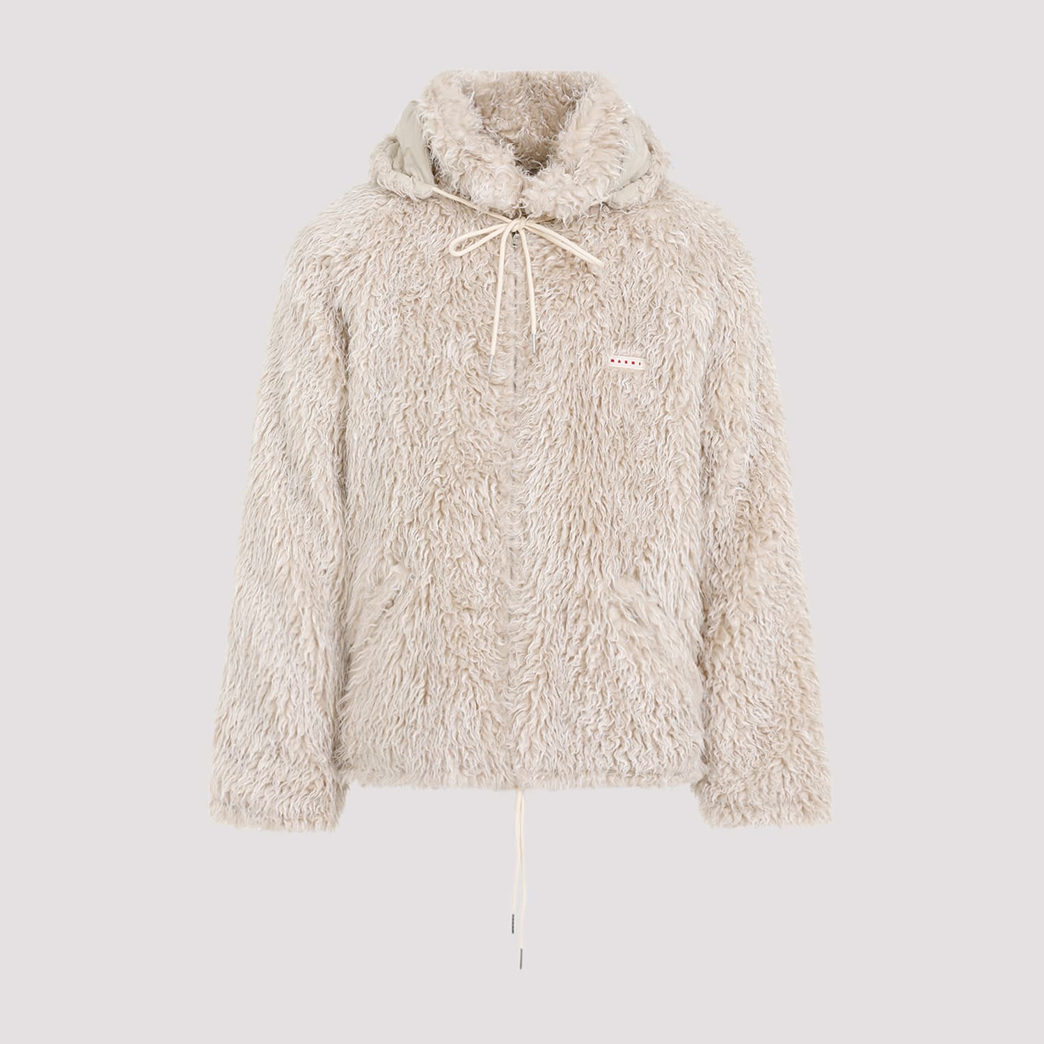 Shop Marni Polyester Jacket In Glass