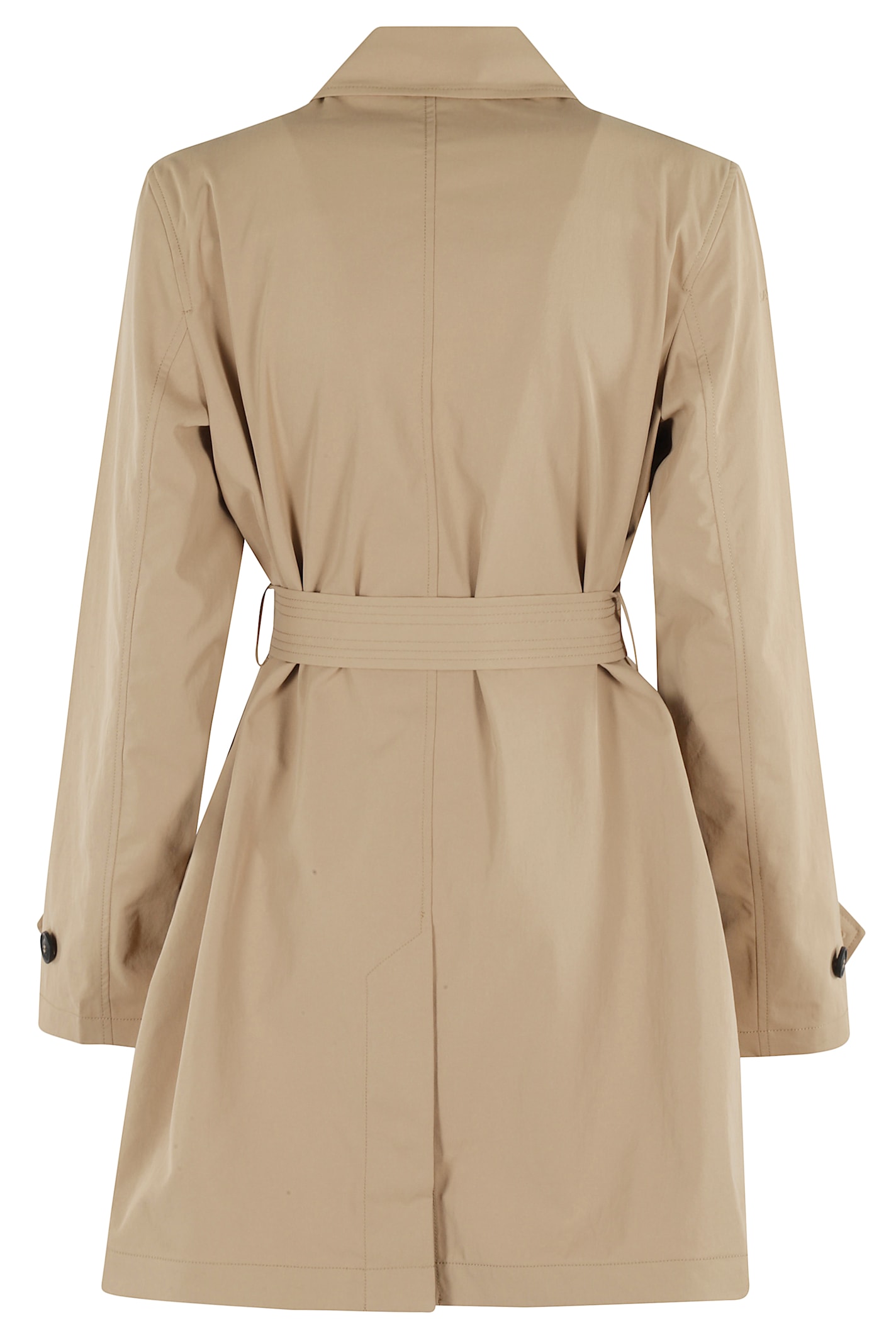 Save The Duck Beige Hydrophobic Gabardine Verve Trench Coat In Stardust Beige