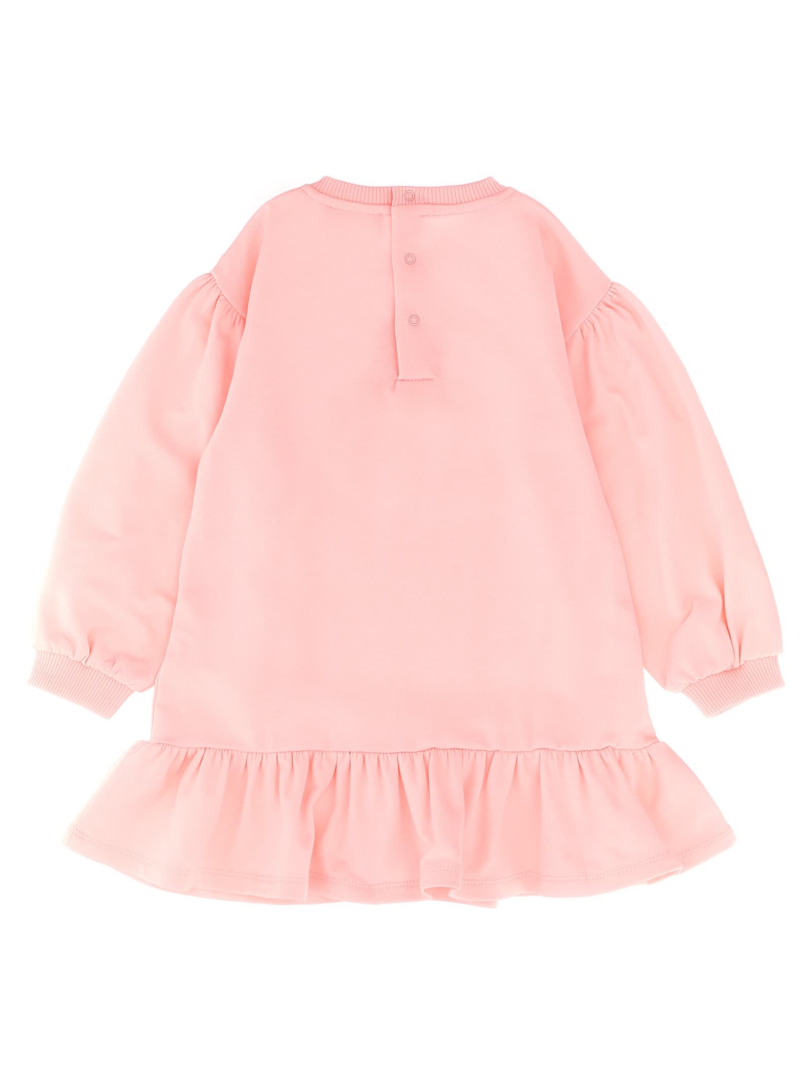 Moschino Teddy Bear-graphic Dress In Pink