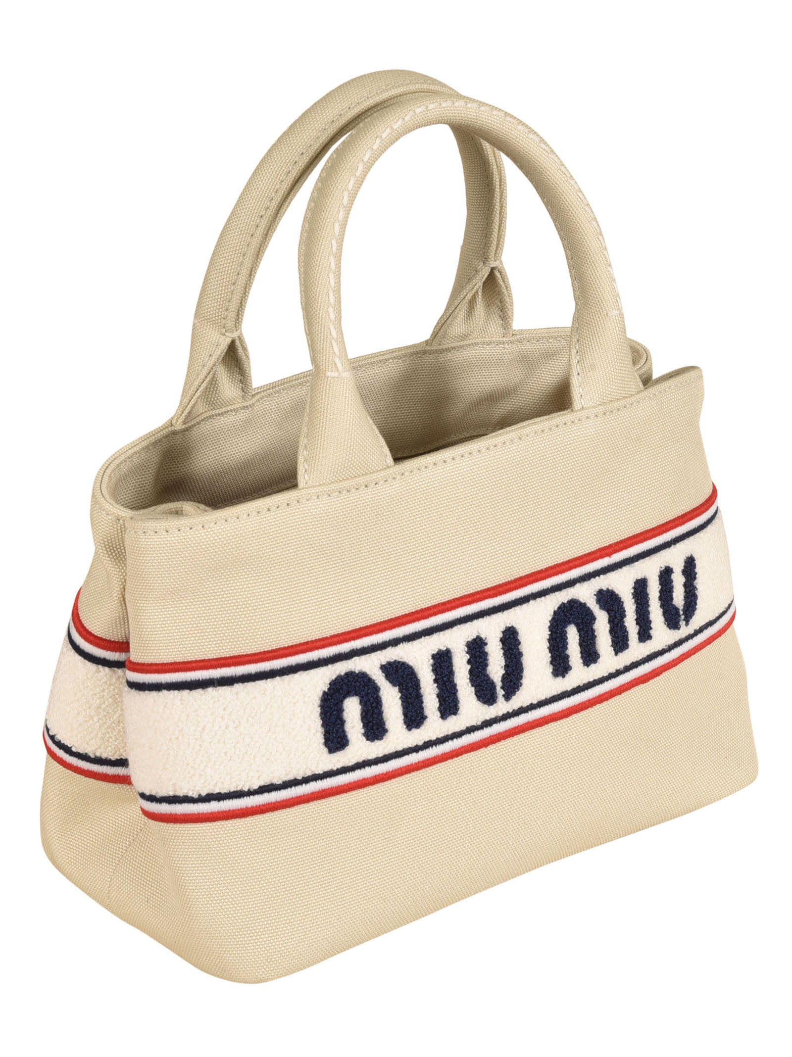 Miu Miu Handbags. In Gesso