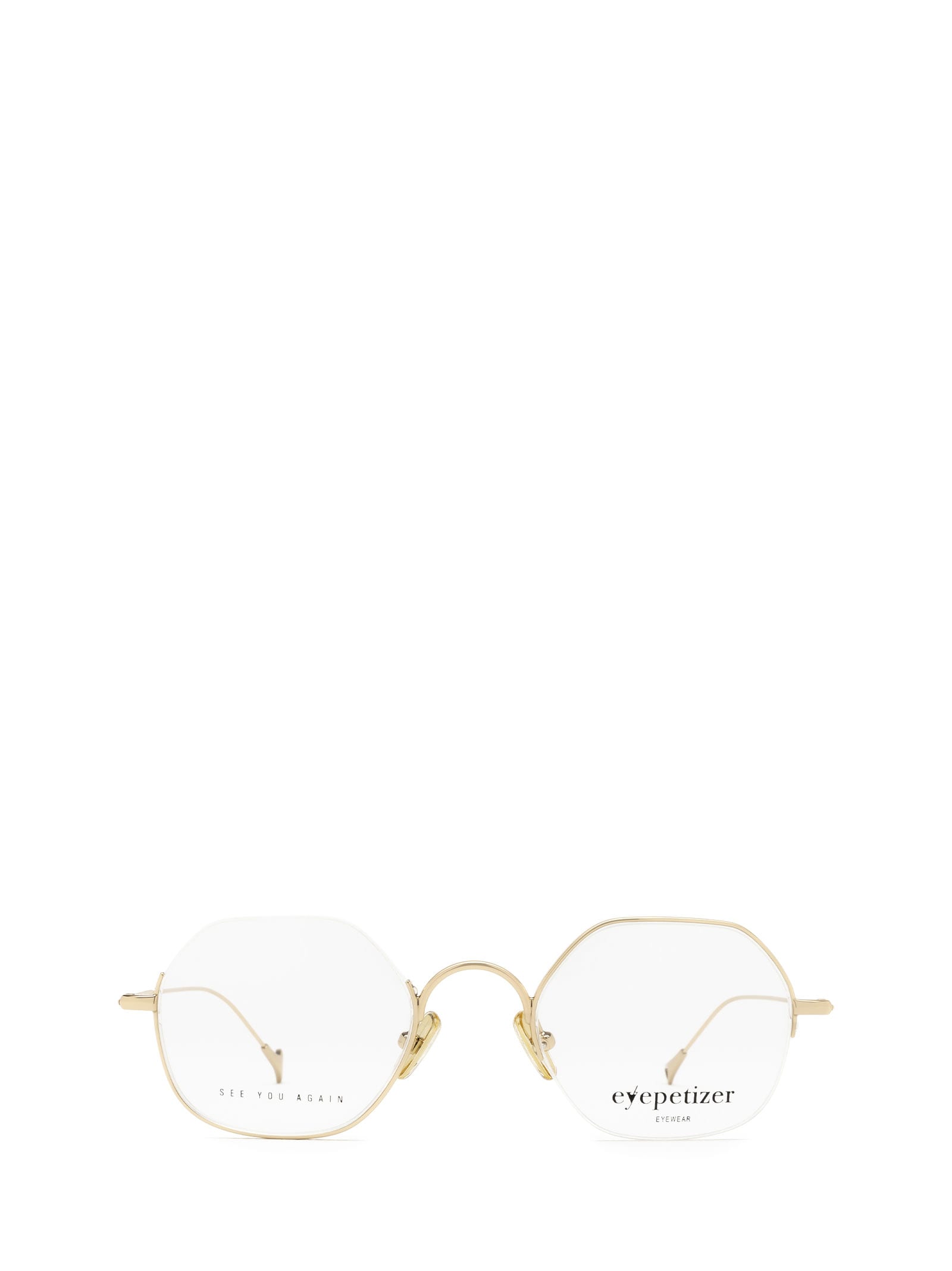 Shop Eyepetizer Ottagono Rose Gold Glasses