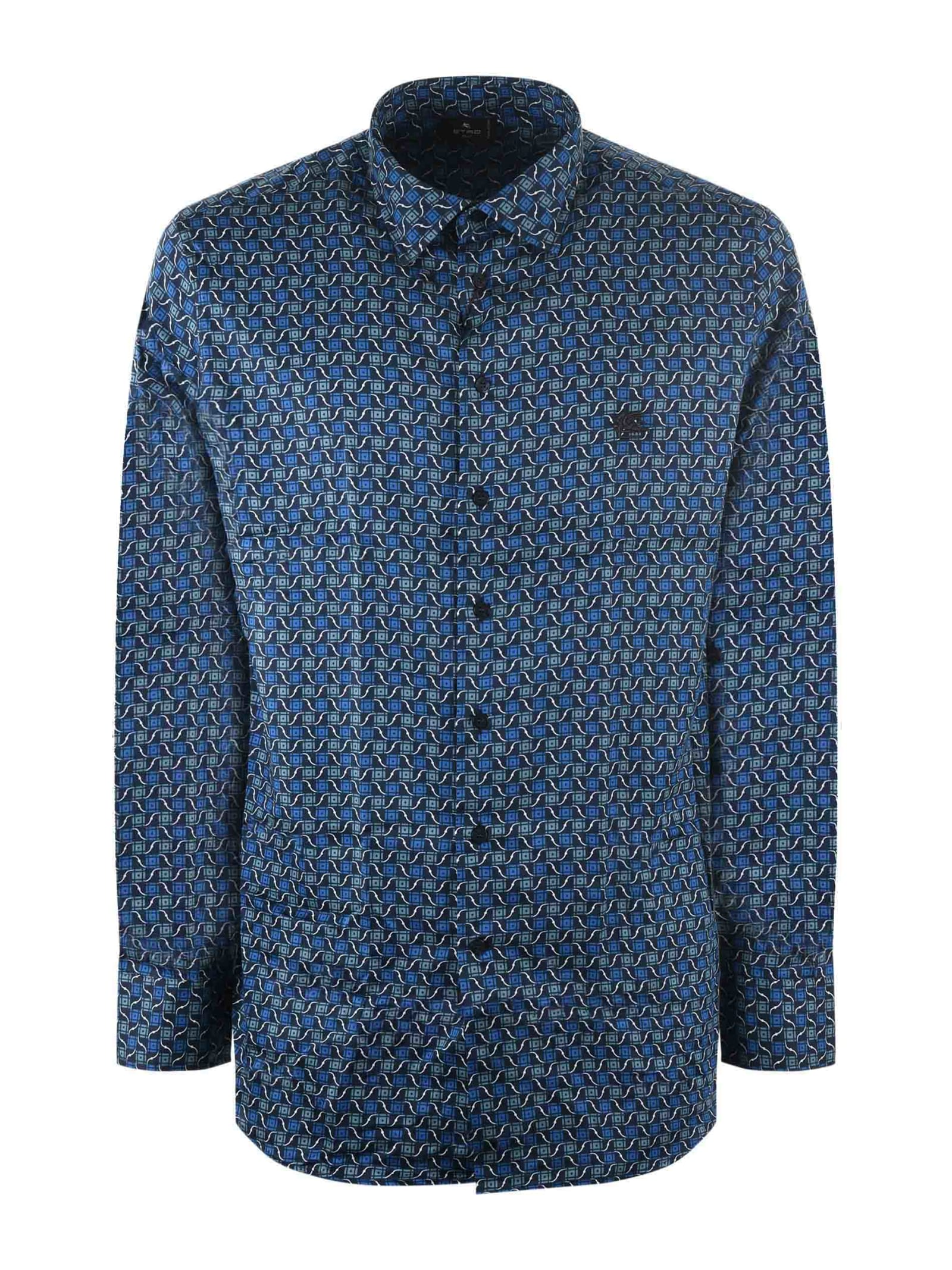 Shop Etro Shirt In Blue