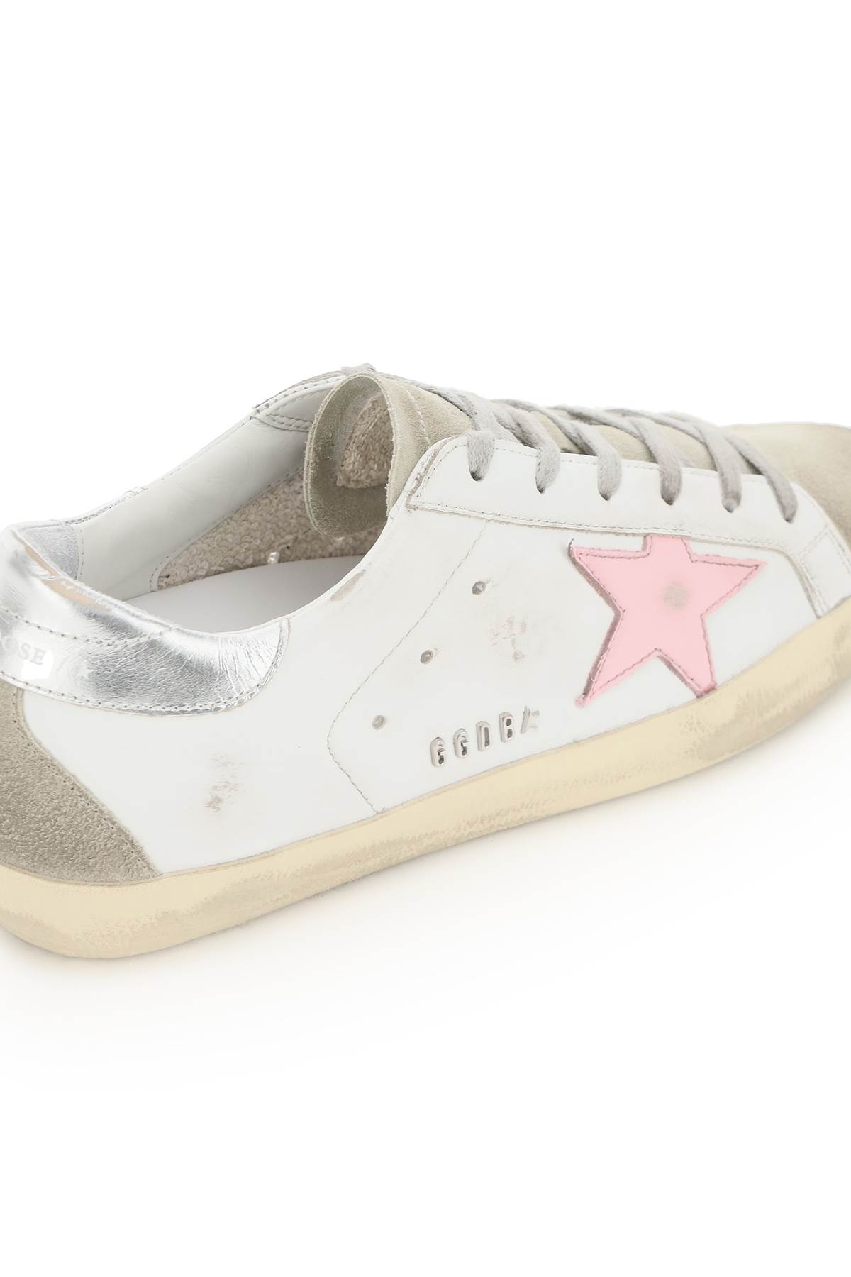 Shop Golden Goose Hi Star Leather Sneakers In White