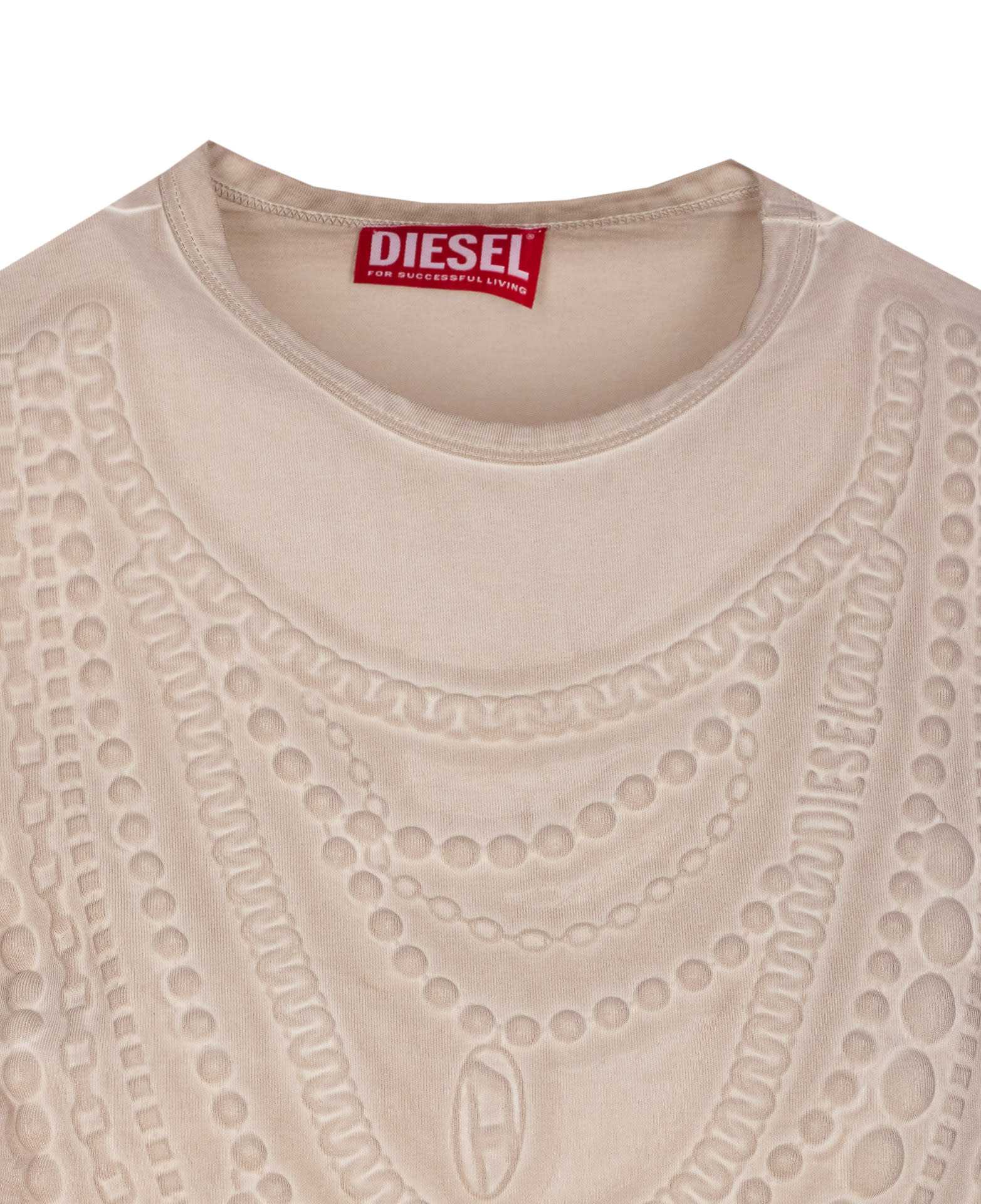Diesel T-nekka Top In Beige
