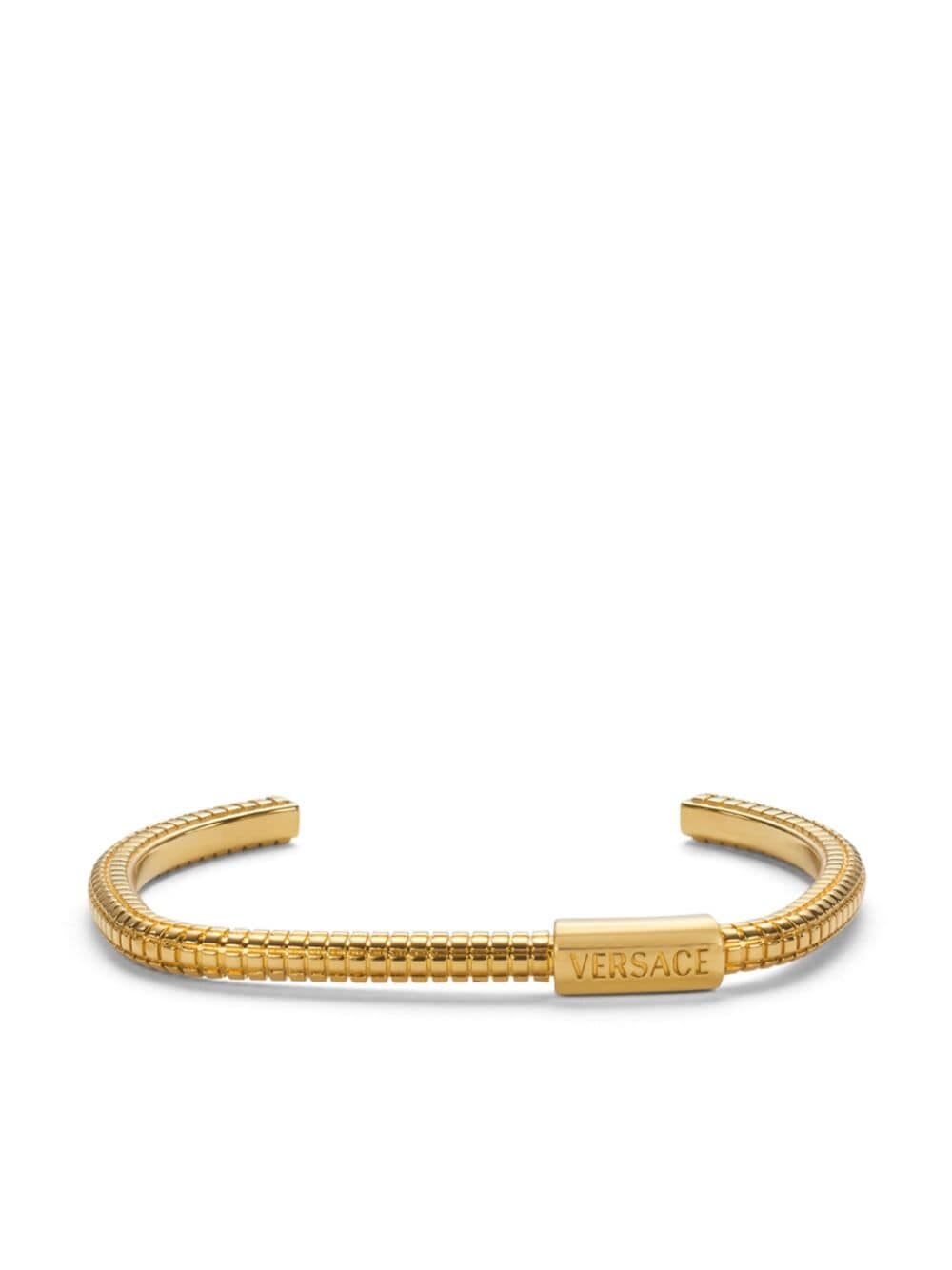 Shop Versace Bracelet Metal In  Gold