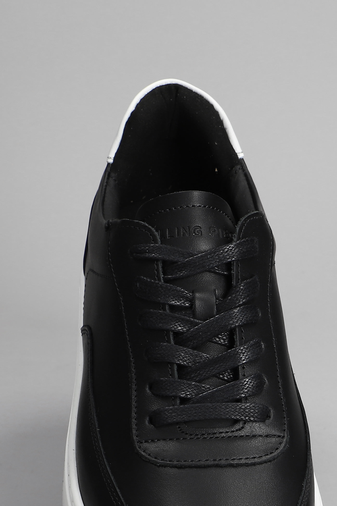 Shop Filling Pieces Mondo Lux Sneakers In Black Leather
