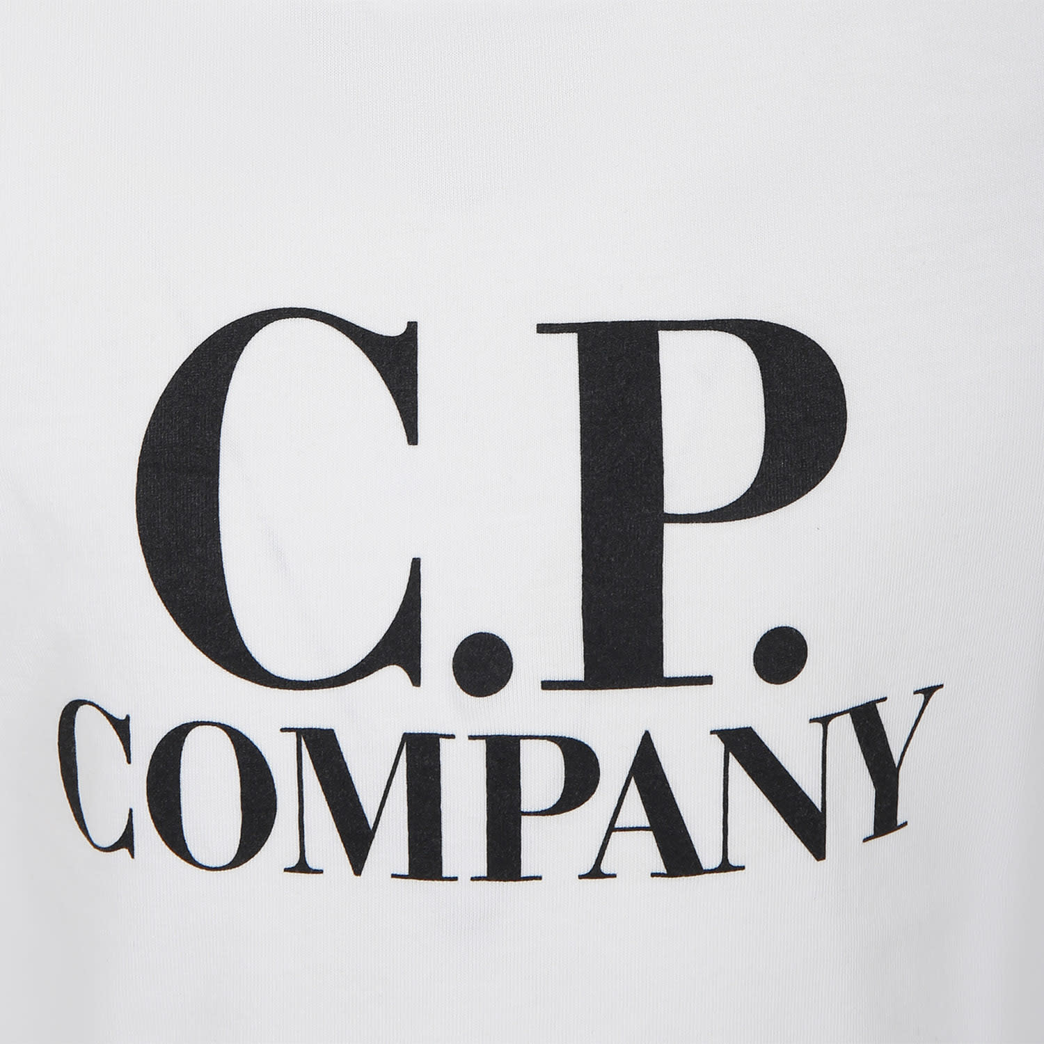 Shop C.p. Company Undersixteen White T-shirt For Boy With Logo