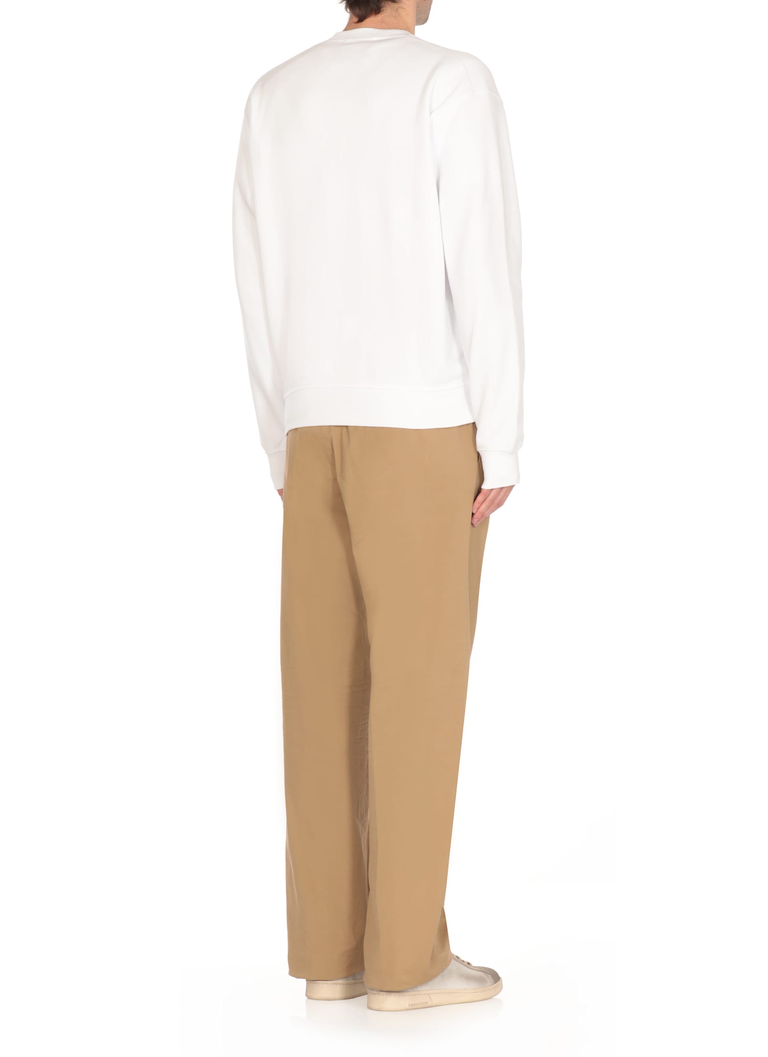 Dsquared2 Logo-print Sweatshirt In White
