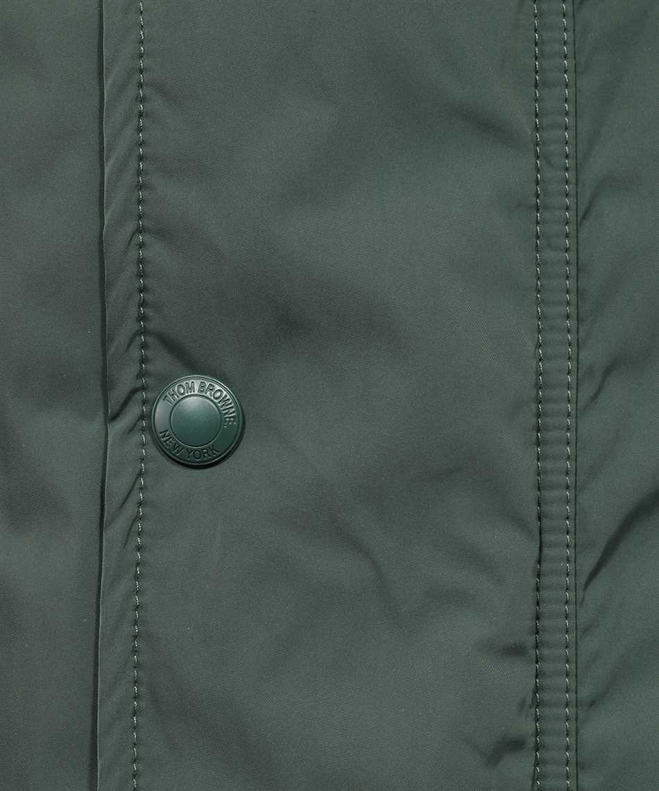 Shop Thom Browne Technical Fabric Parka In Green