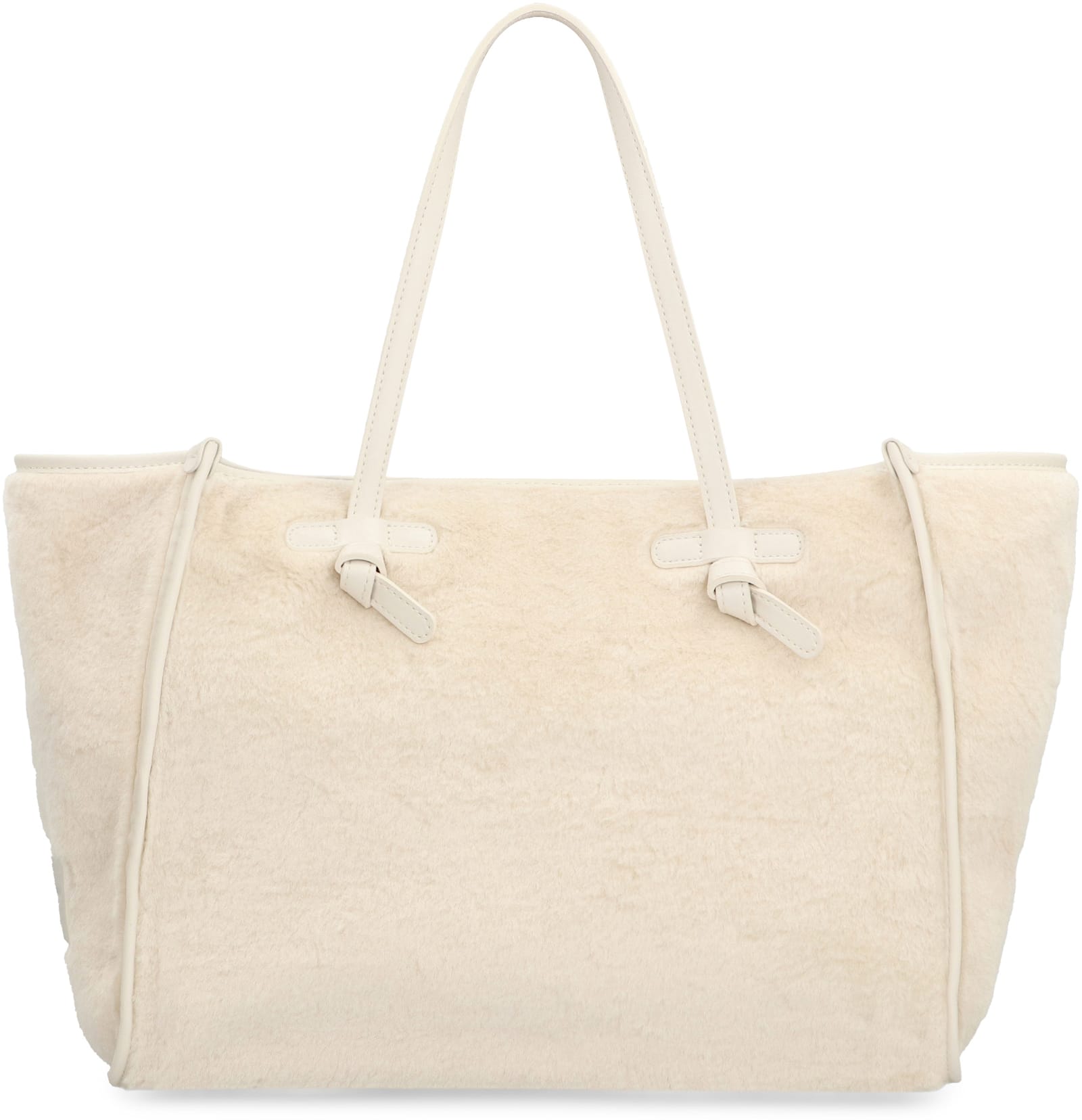 Shop Gianni Chiarini Marcella Faux Fur Tote In White