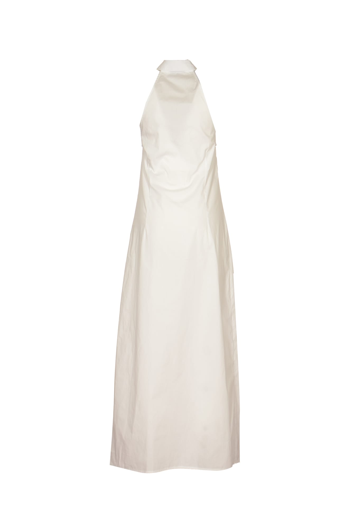 Shop Weili Zheng Sleeveless Long Shirt Dress In White