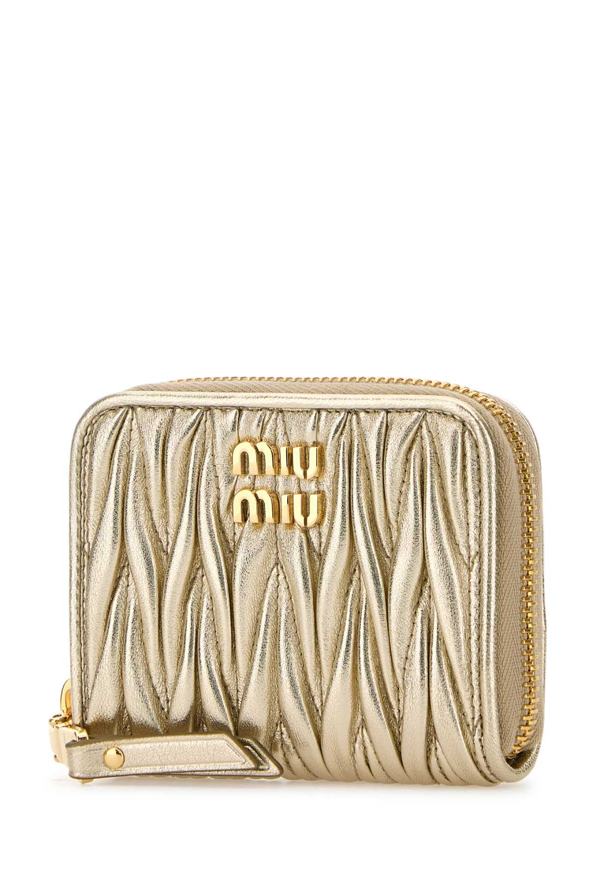 Miu Miu Quilted Leather Coin Purse With Gold Hardware