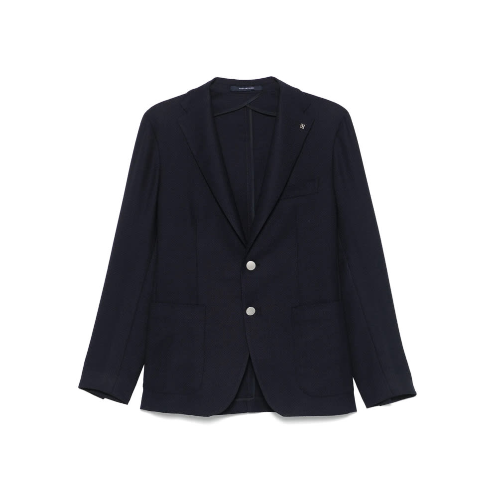 Tagliatore Single-breasted Blazer In Blue