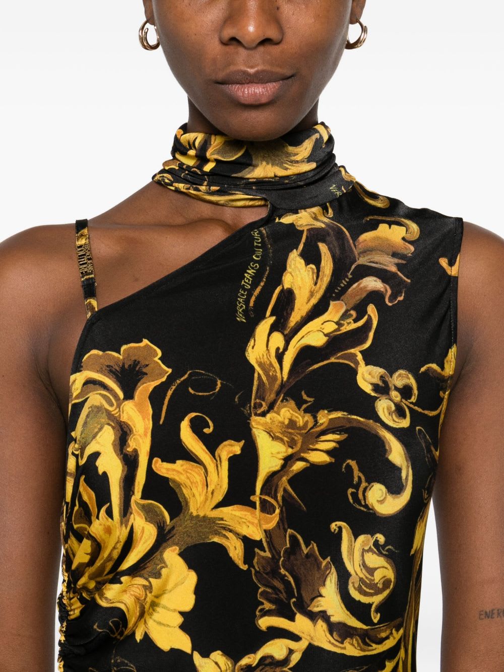 Versace Jeans Couture Dress In Black