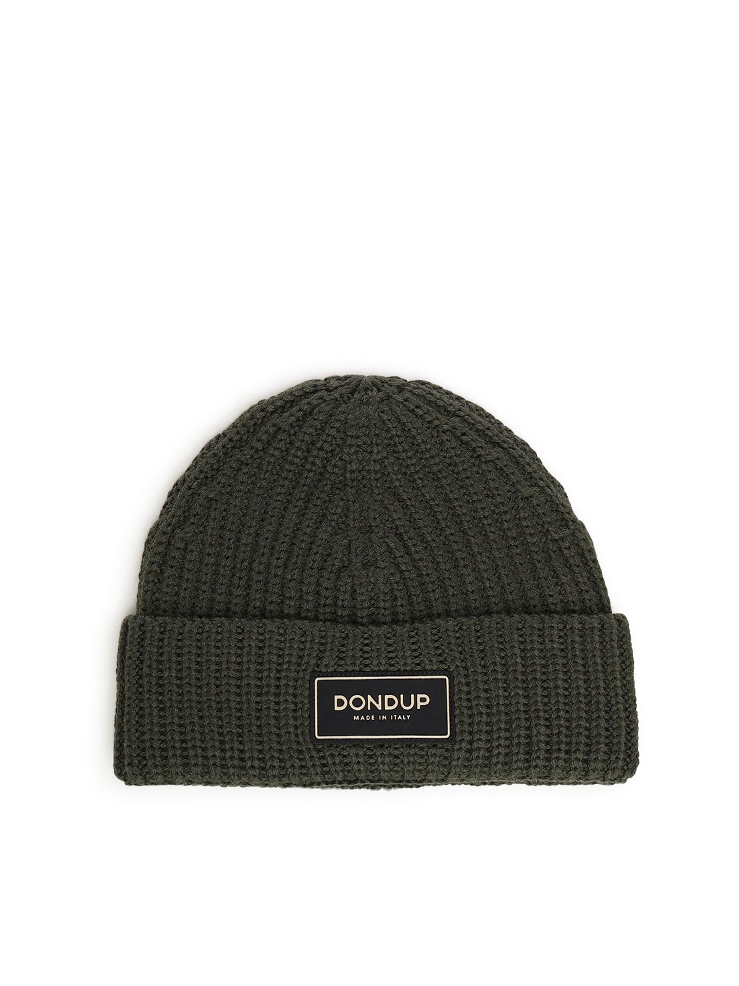Dondup Technical Wool Hat In Brown