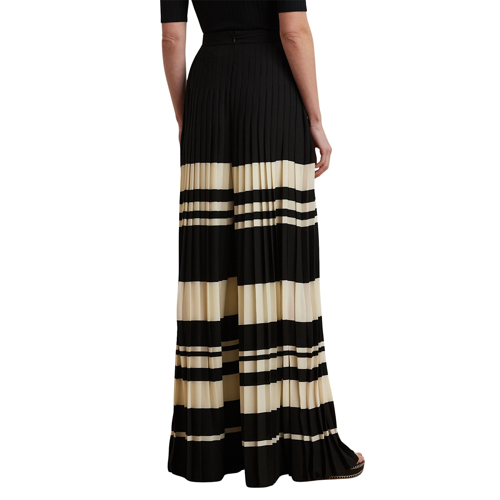 Ralph Lauren Lokette Full Length Pleated In Animal Print
