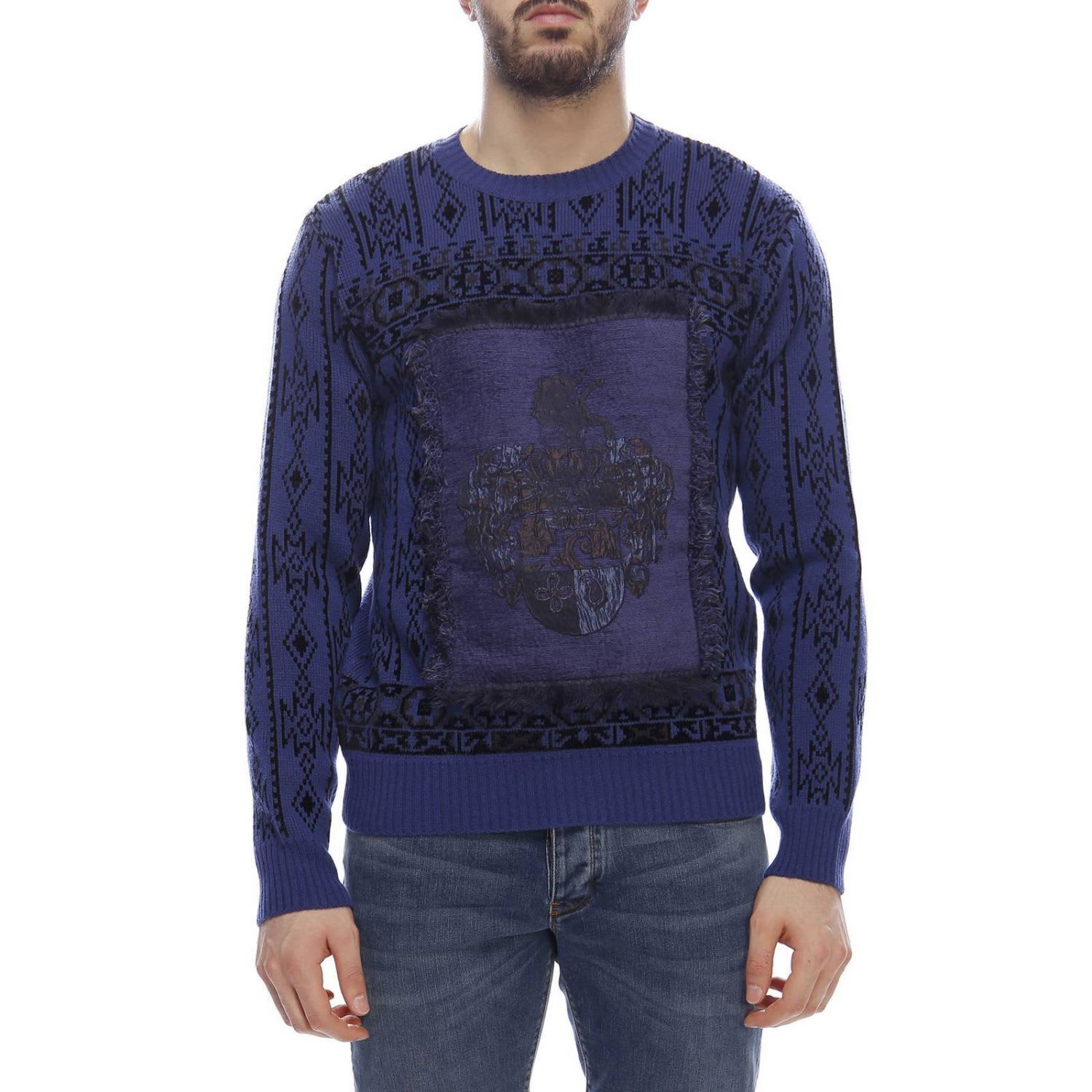 Etro Etro Sweater Sweater Men Etro Blue 10782955 Italist