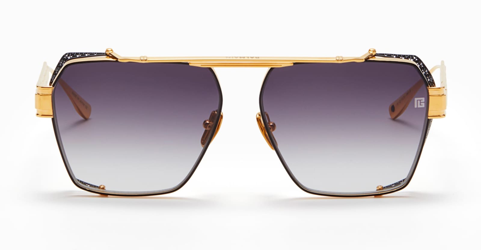 Shop Balmain Premier - Gold Sunglasses