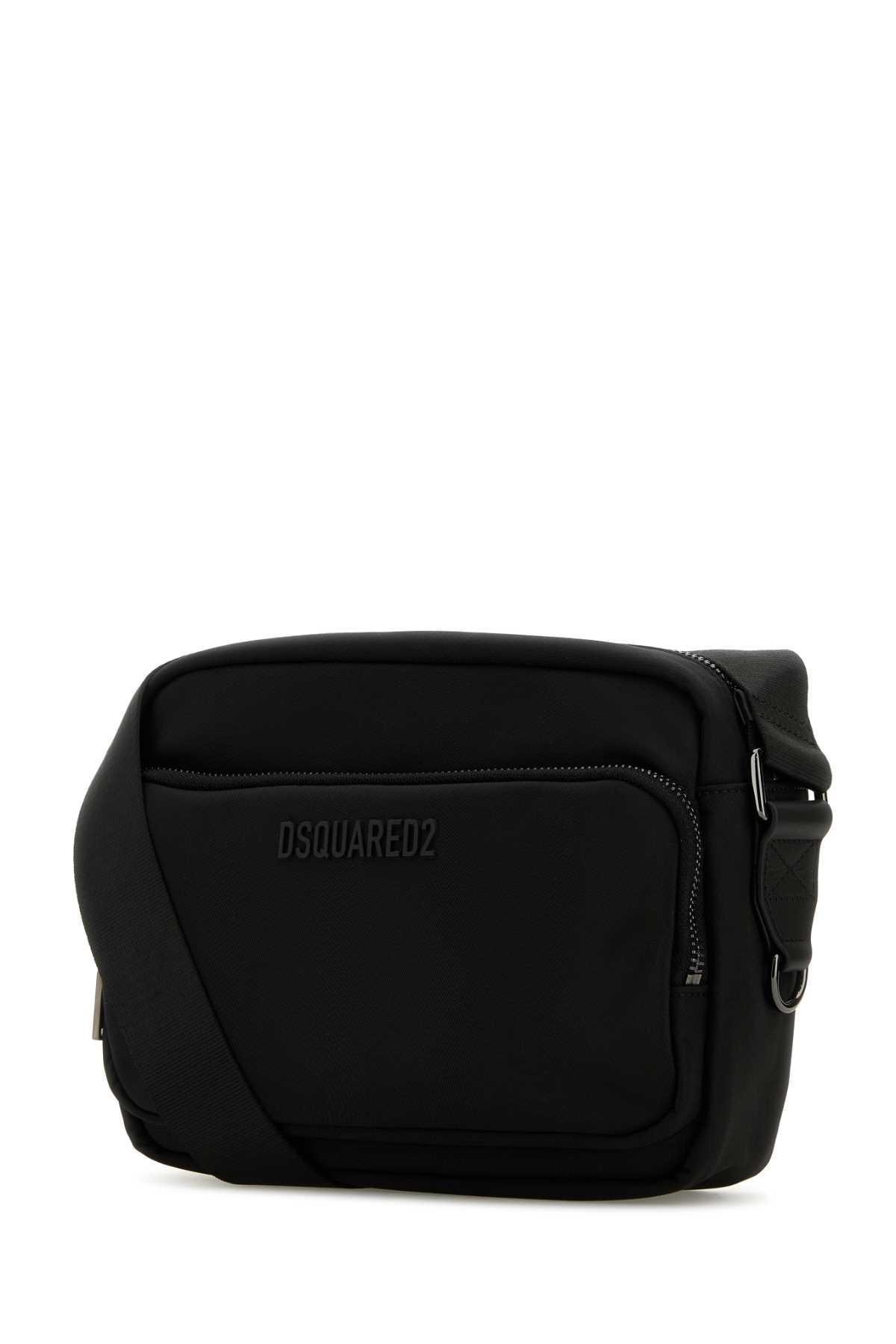 Shop Dsquared2 Black Fabric Urban Crossbody Bag