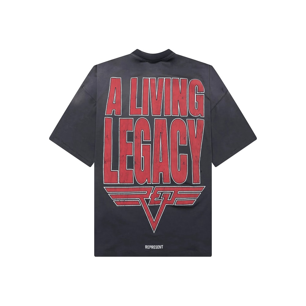 Represent Reversible Living Legacy Tour T-shirt In Grey In Gray