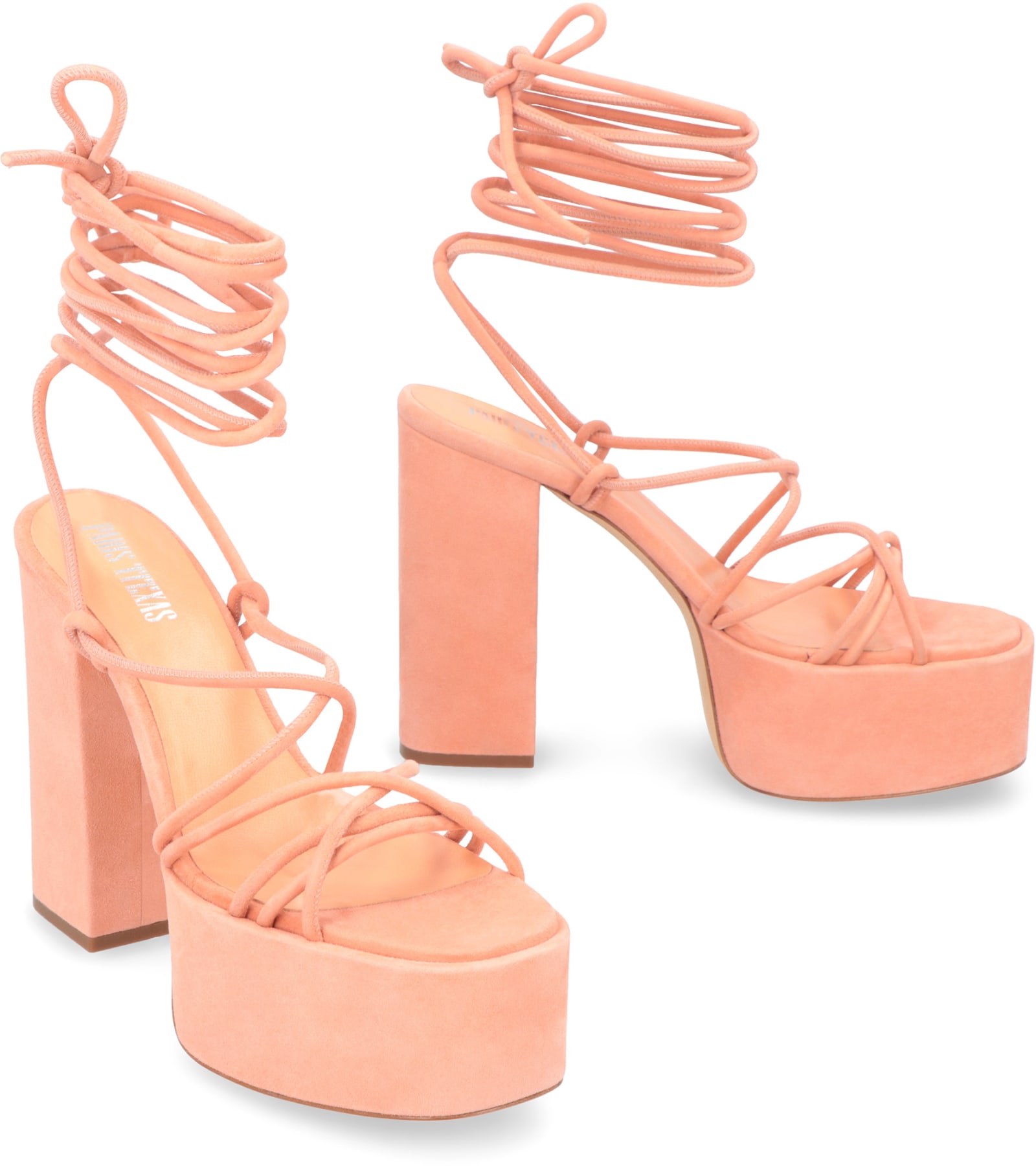 Shop Paris Texas Malena Suede Sandals In Pink