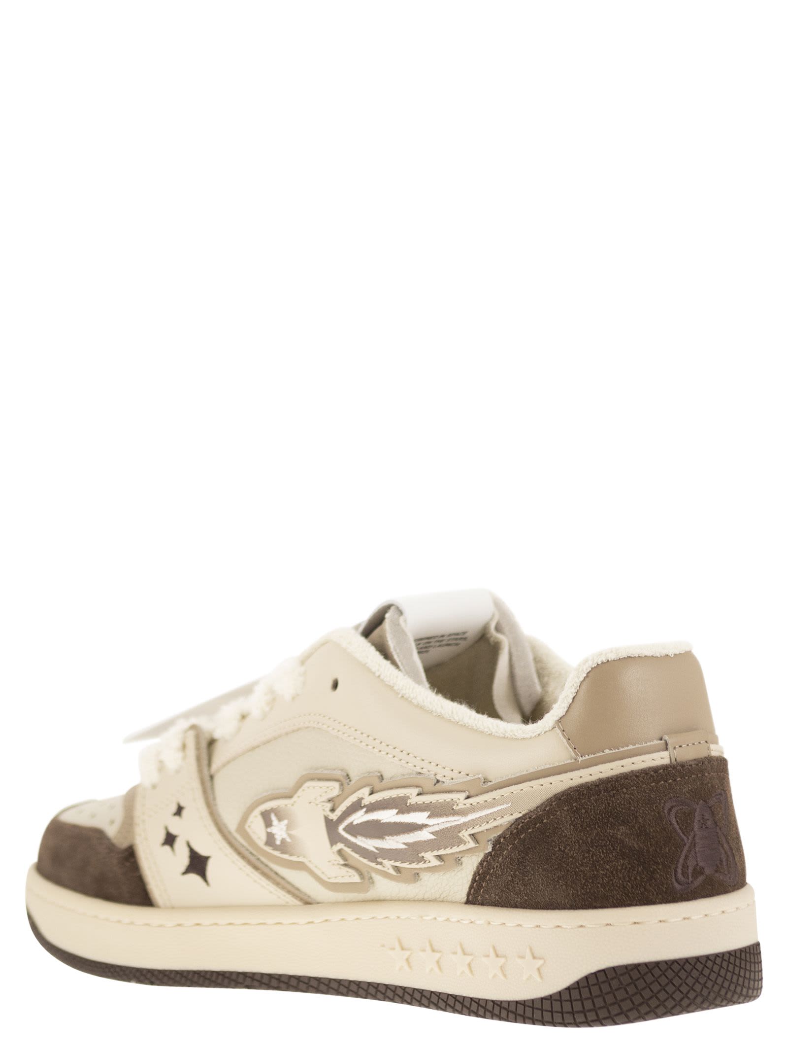 Shop Enterprise Japan Ej Egg Rocket - Sneakers In White/brown