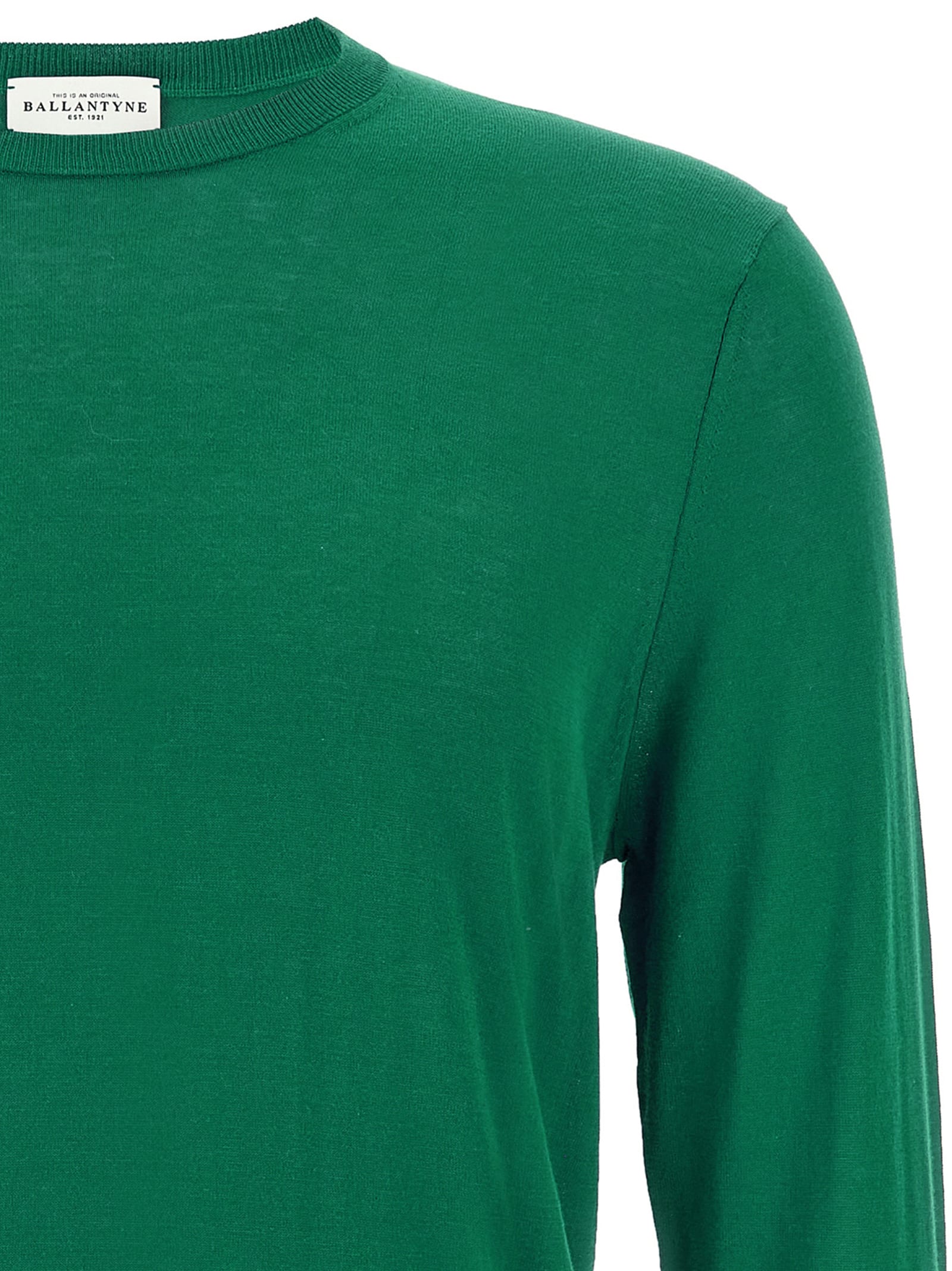Ballantyne R Neck Sweaters And Cardigans In Green