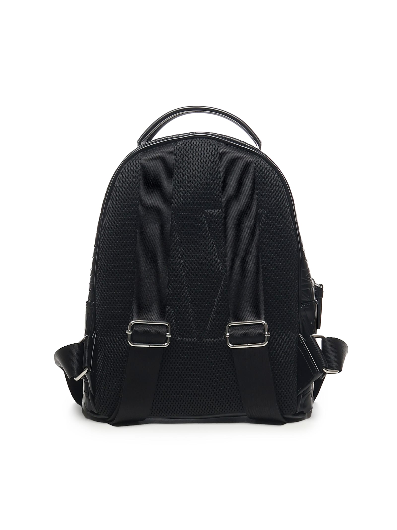 Armani Exchange Backpack With Embossed Allover Logo