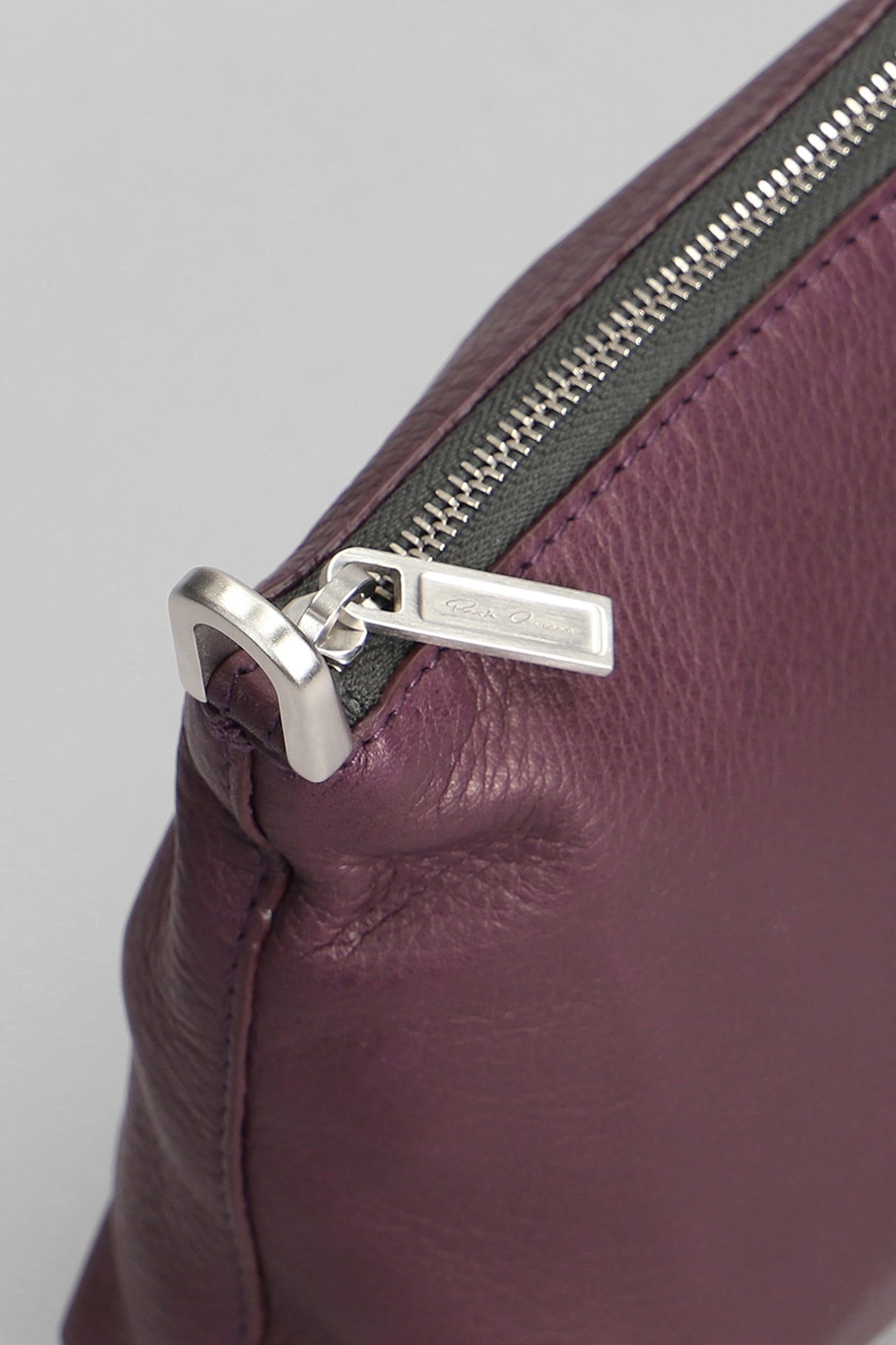 Shop Rick Owens Small Adri Shoulder Bag In Viola Leather