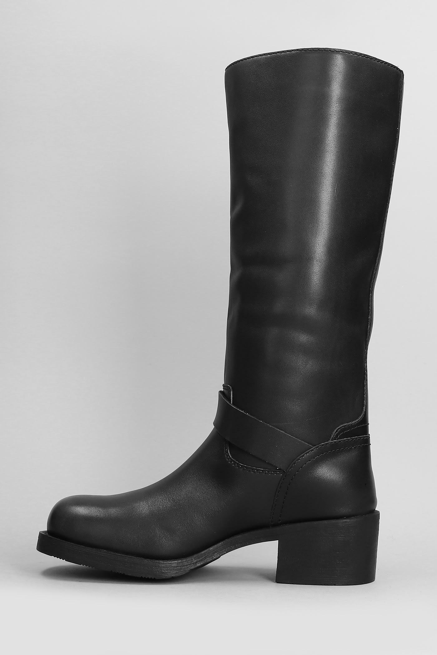 Shop Ash Trinidad High Heels Boots In Black Leather