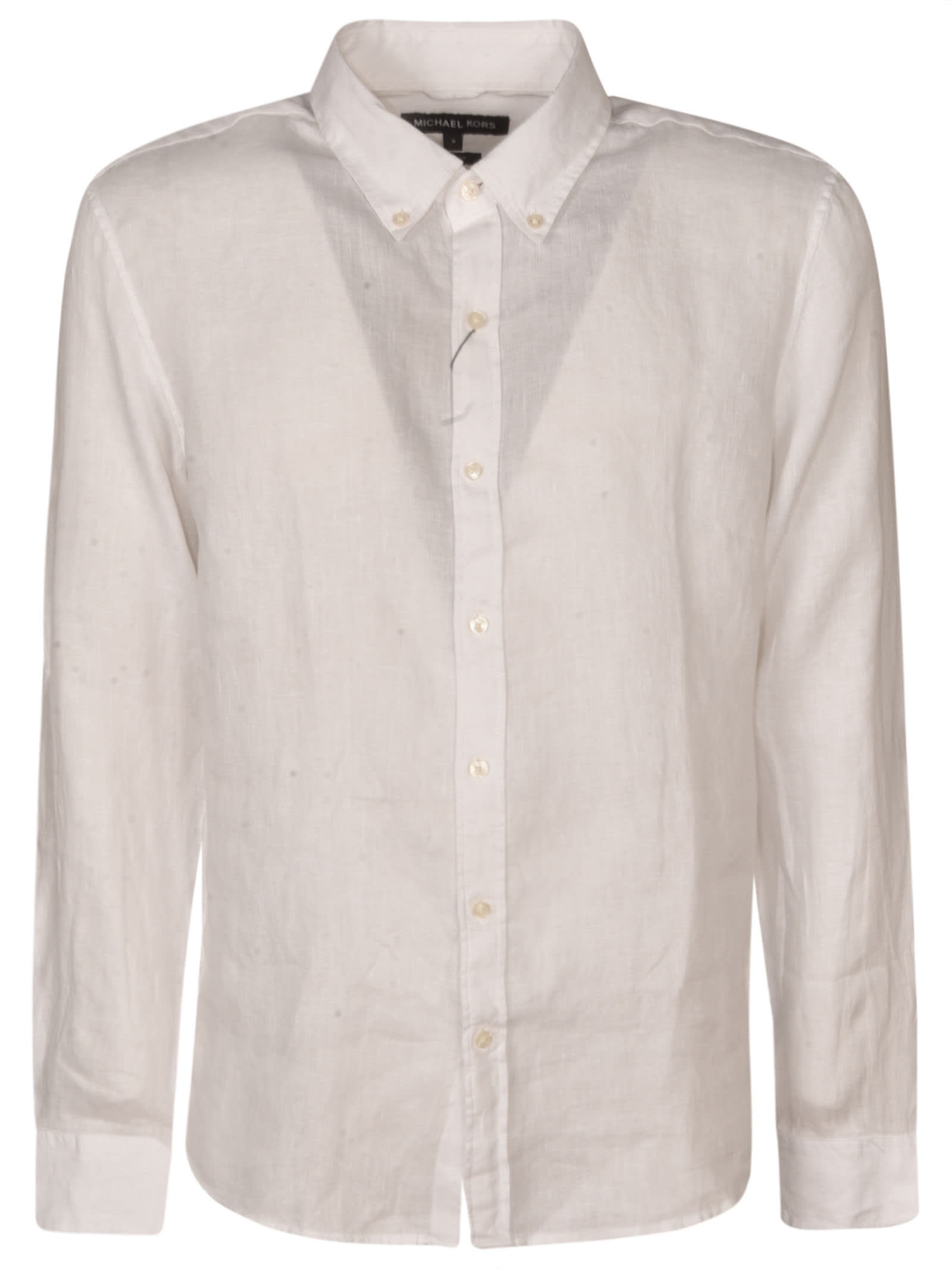 Shop Michael Kors Classic Plain Shirt In White