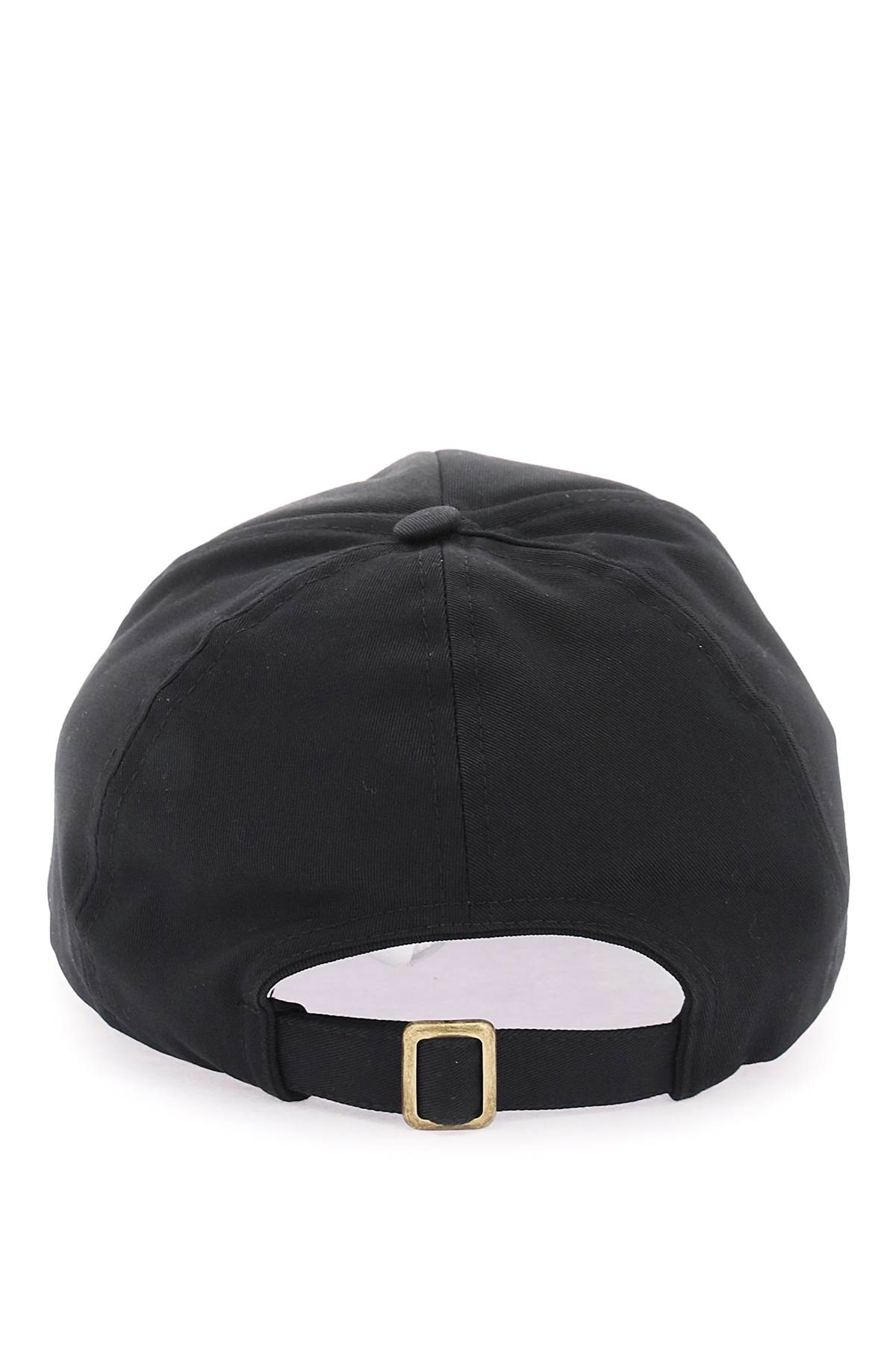 Shop Vivienne Westwood Baseball Cap With Embroidery In Black (black)