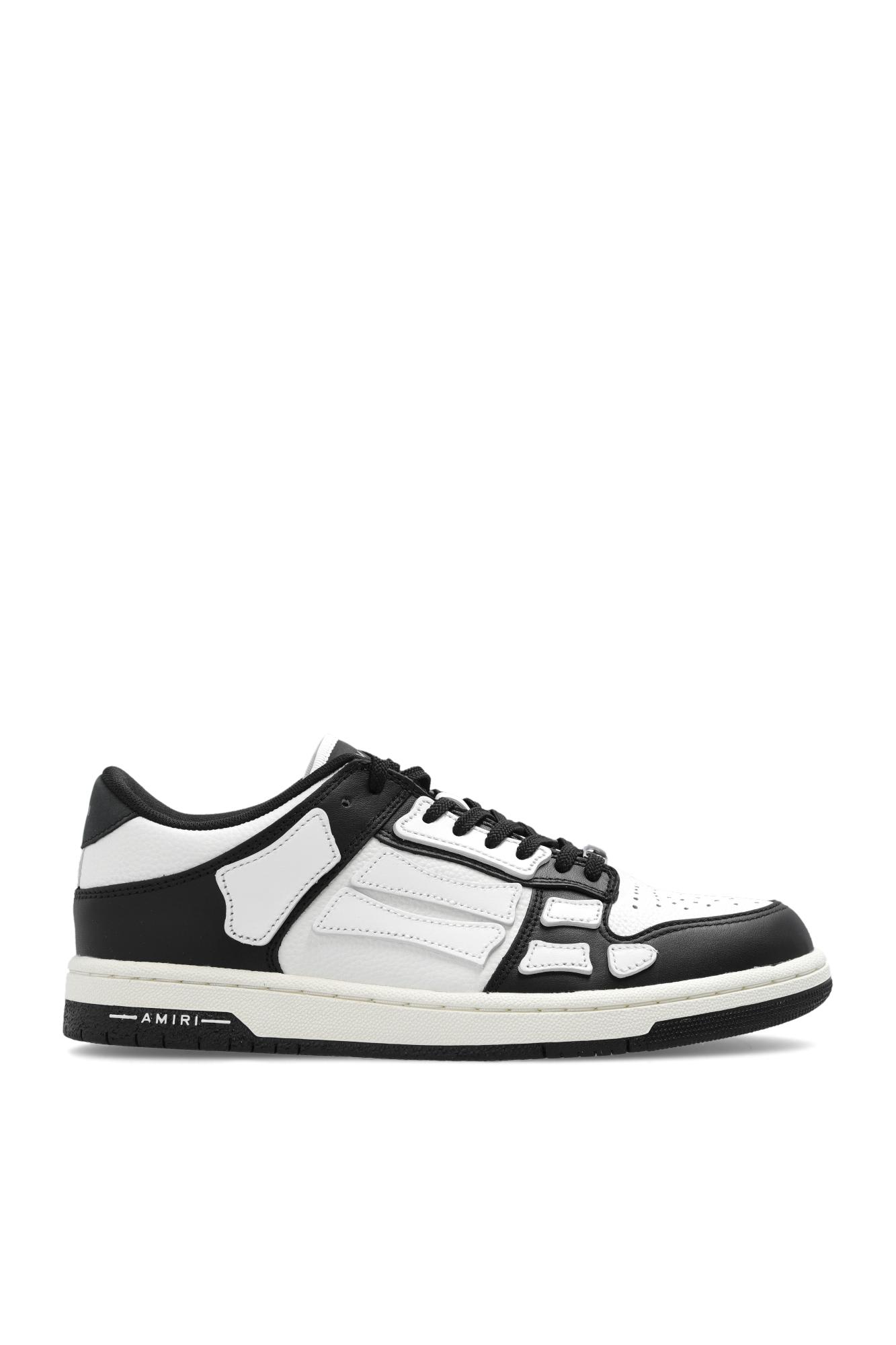 Shop Amiri Skel Top Low Sneakers In Black