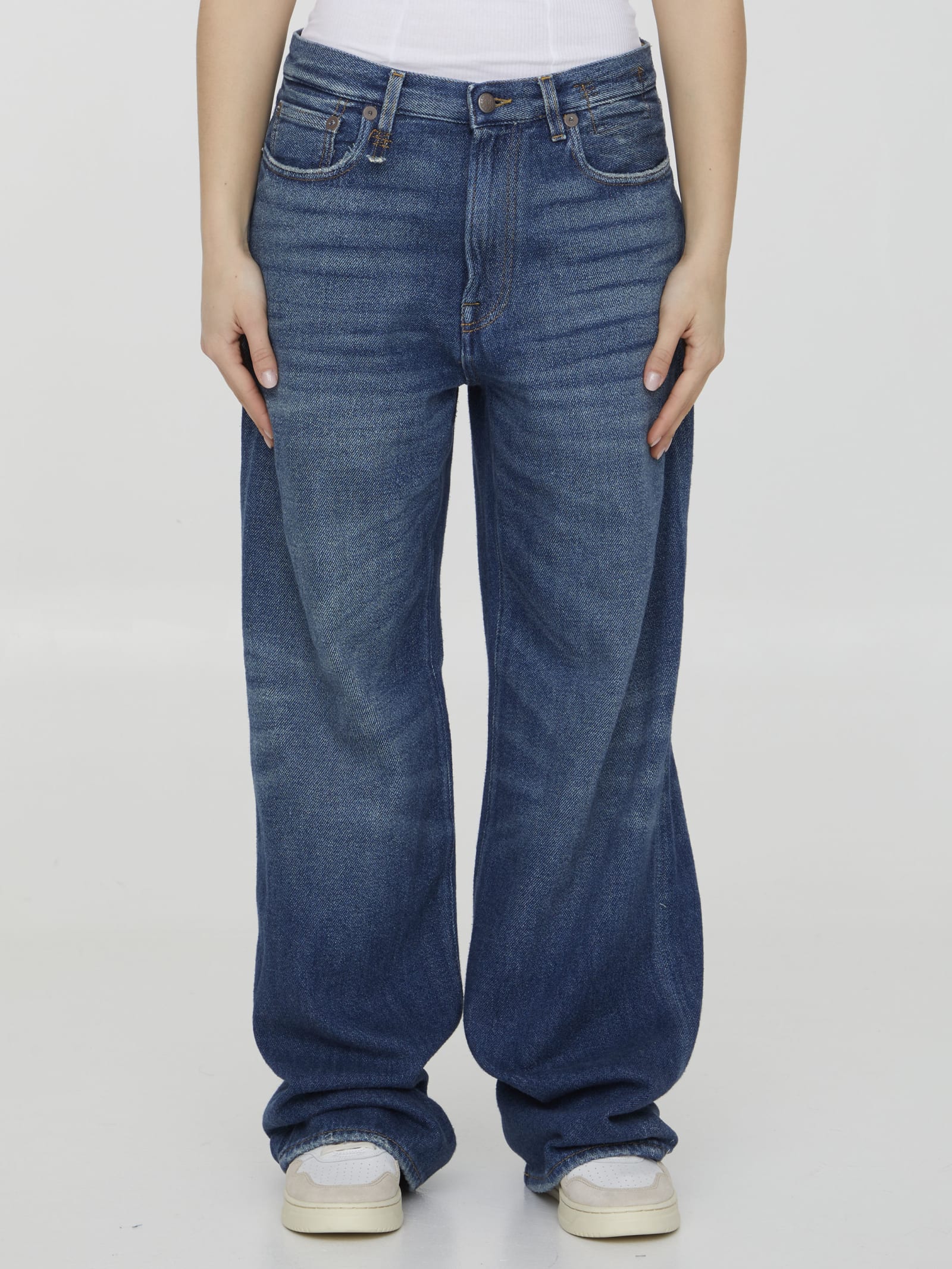 Shop R13 Blue Denim Jeans In Light Blue