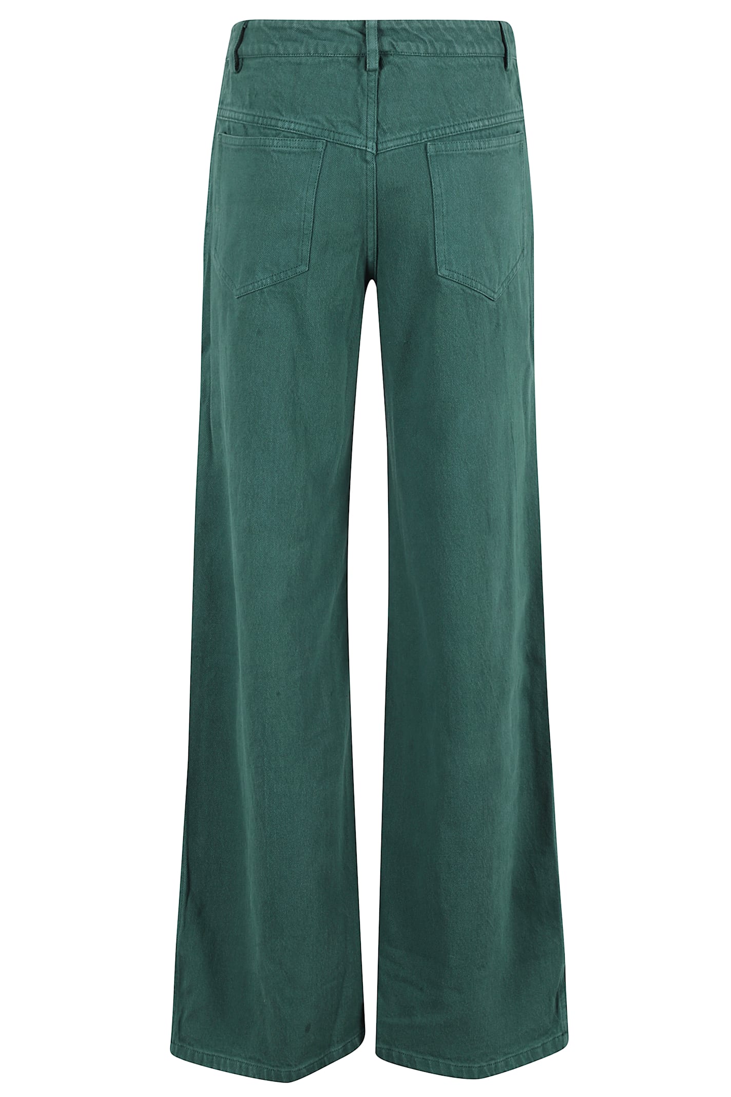 Christopher Esber Lace Jeans Featuring Distressed Finish In Evergreen
