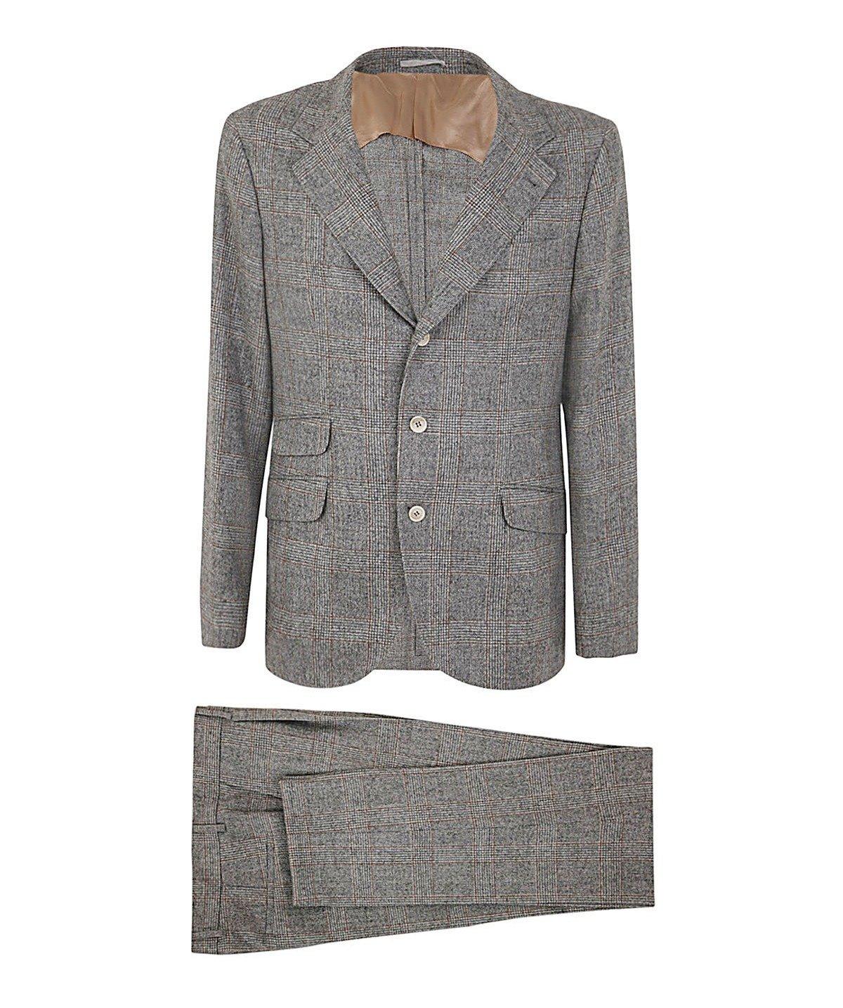 Brunello Cucinelli Prince Of Wales Deconstructed Suit