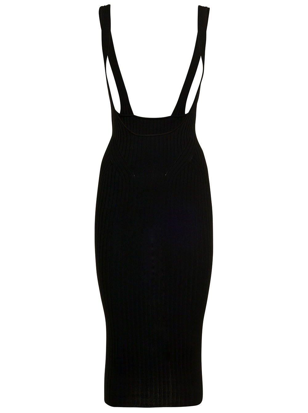 Andrea Adamo Woman Black Viscose Long Dress | ModeSens