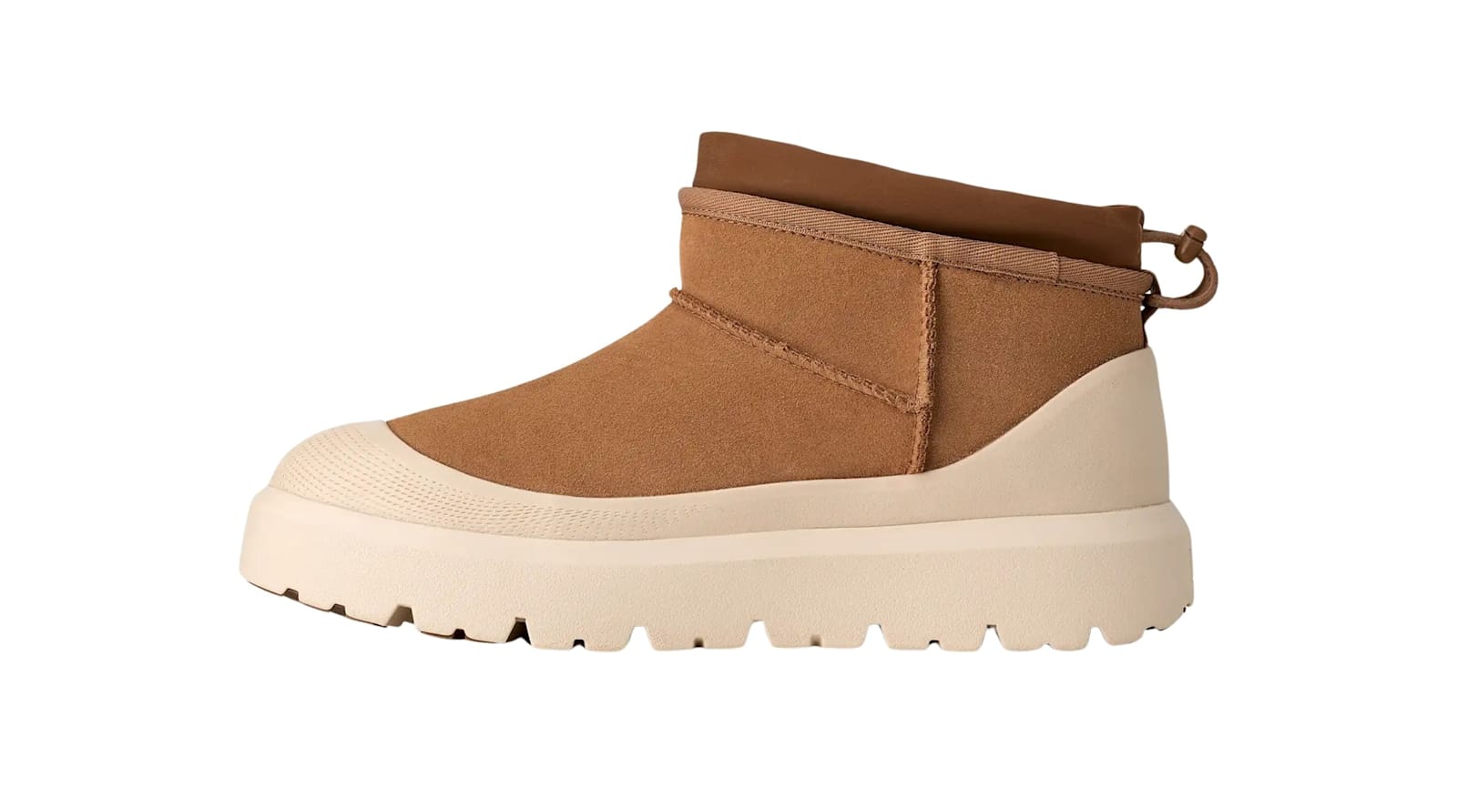 Ugg Biscuit Suede Ultra Mini Weather Hybrid Ankle Boots In Brown