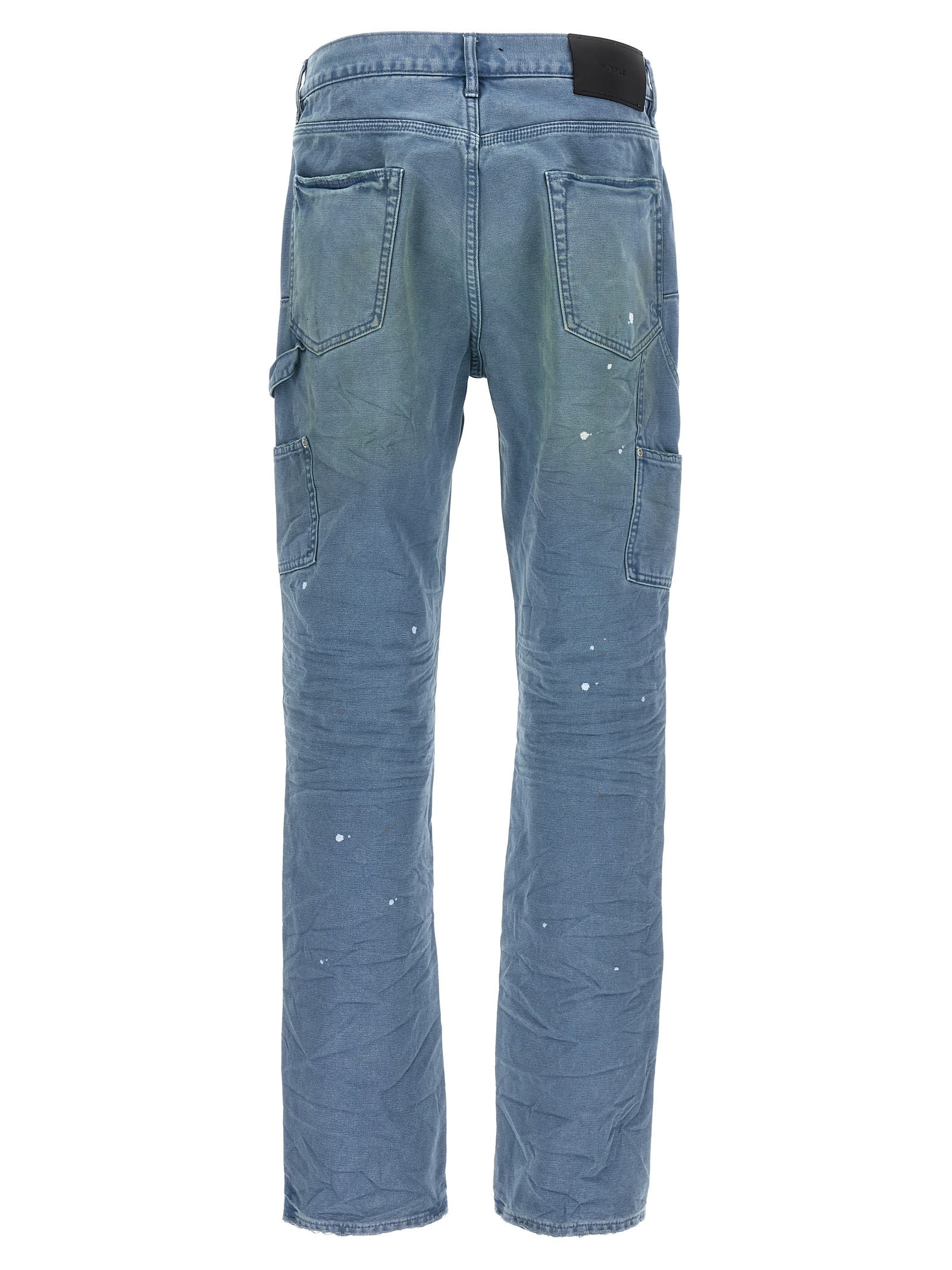 Purple Brand Light Blue P092 Copper Plate Carpenter Pants In Light Blue
